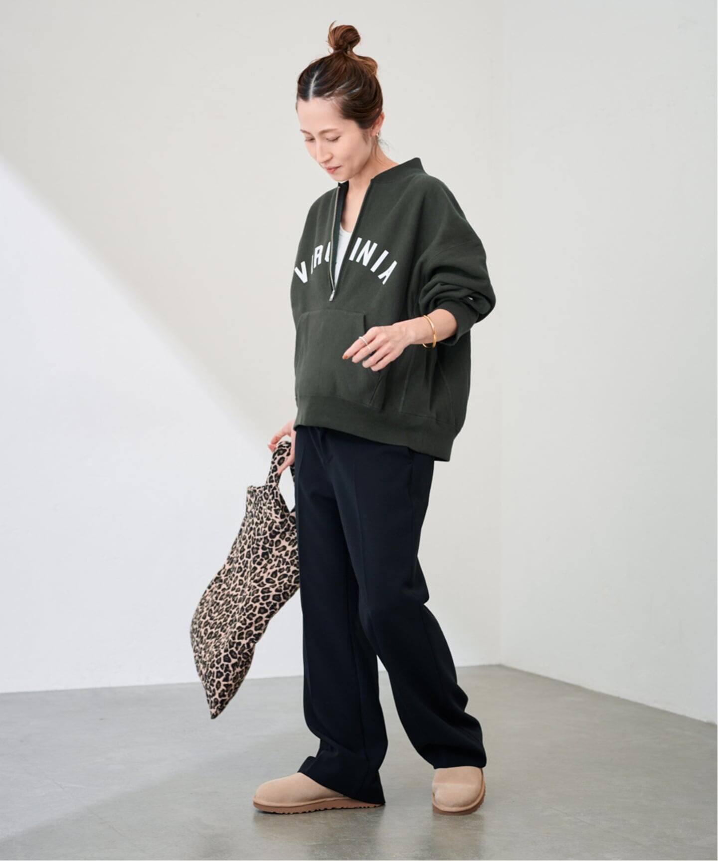 Champion/チャンピオン 別注REVERSE WEAVE11.5OZロゴハーフジップ 