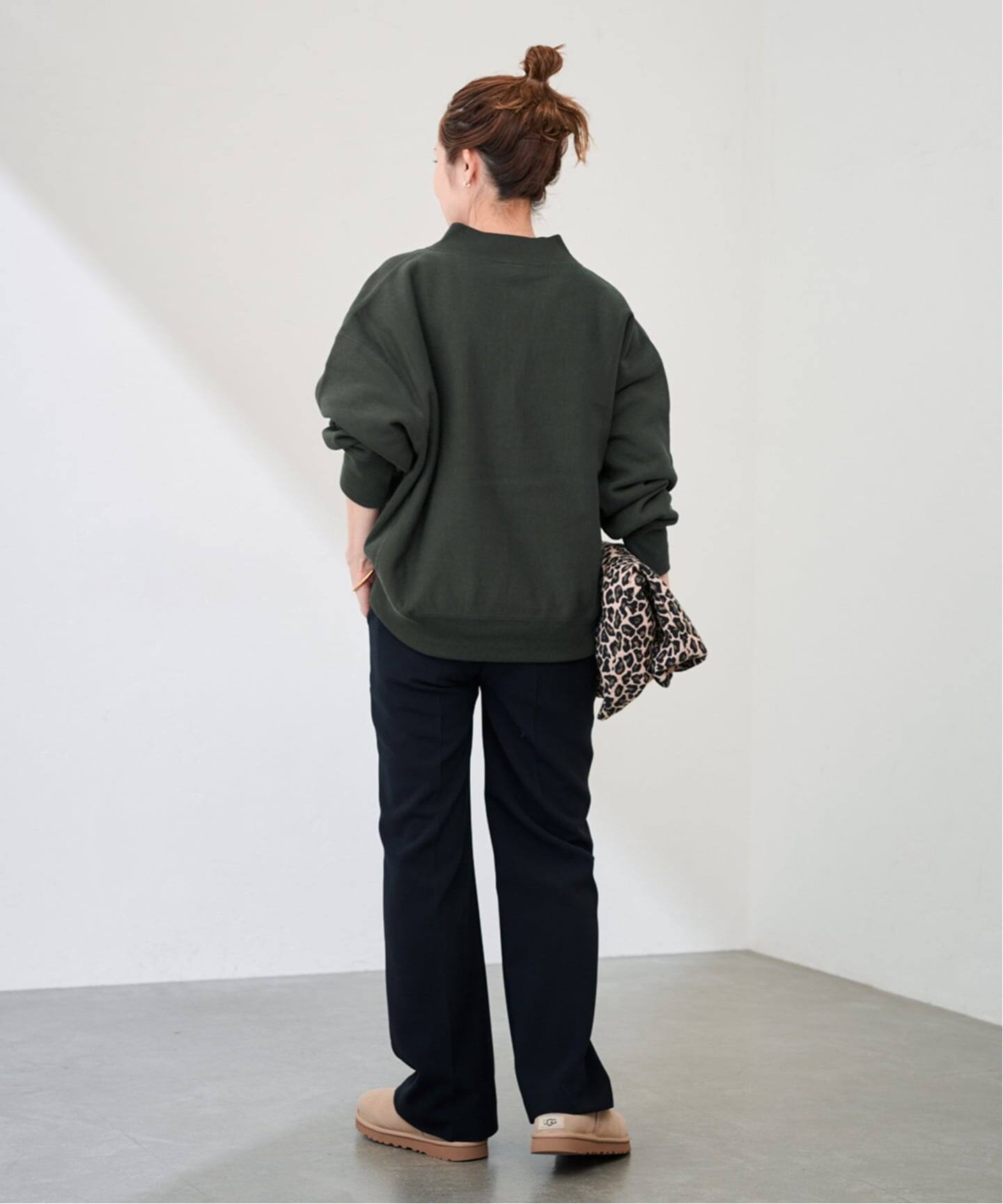 Champion/チャンピオン 別注REVERSE WEAVE11.5OZロゴハーフジップ 