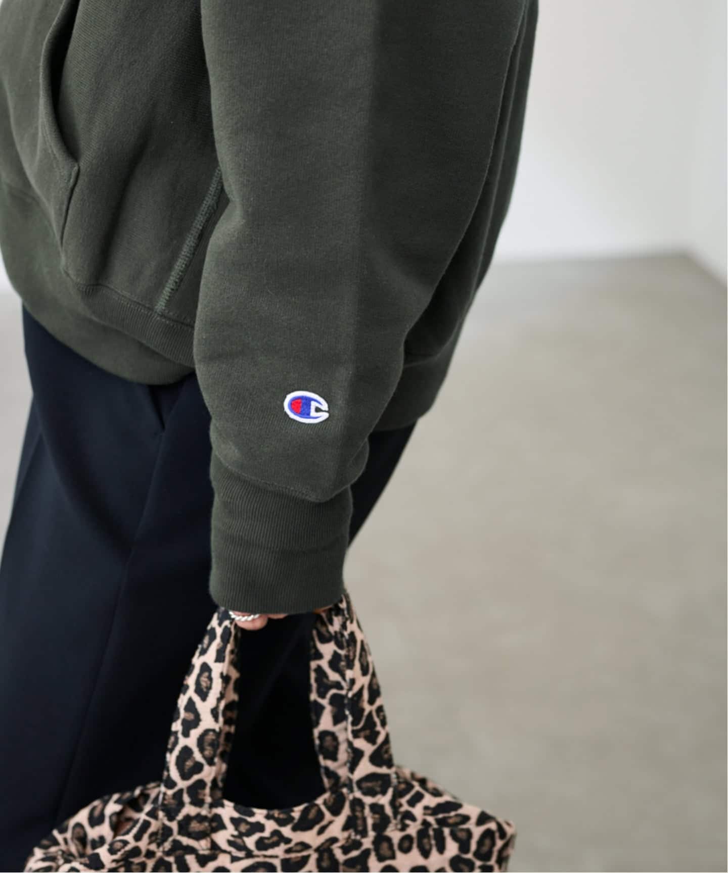 Champion/チャンピオン 別注REVERSE WEAVE11.5OZロゴハーフジップ