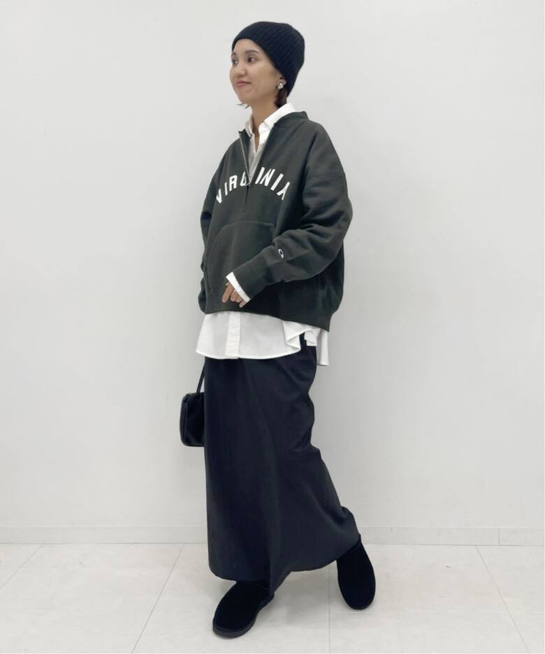 Champion/チャンピオン 別注REVERSE WEAVE11.5OZロゴハーフジップ 