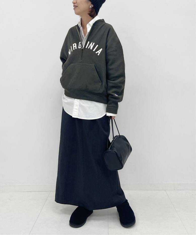 Champion/チャンピオン 別注REVERSE WEAVE11.5OZロゴハーフジップ 