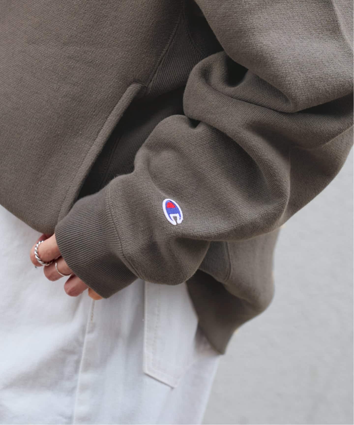 Champion 別注製品染めREVERSE WEAVEポケット（スウェット