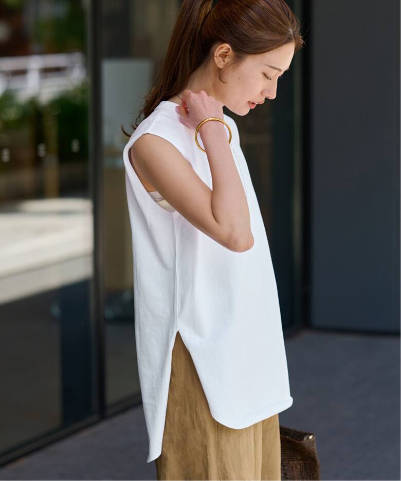 ATON/エイトン 12/-AIR SPINNING ROUND HEM タンクトップ（タンク  