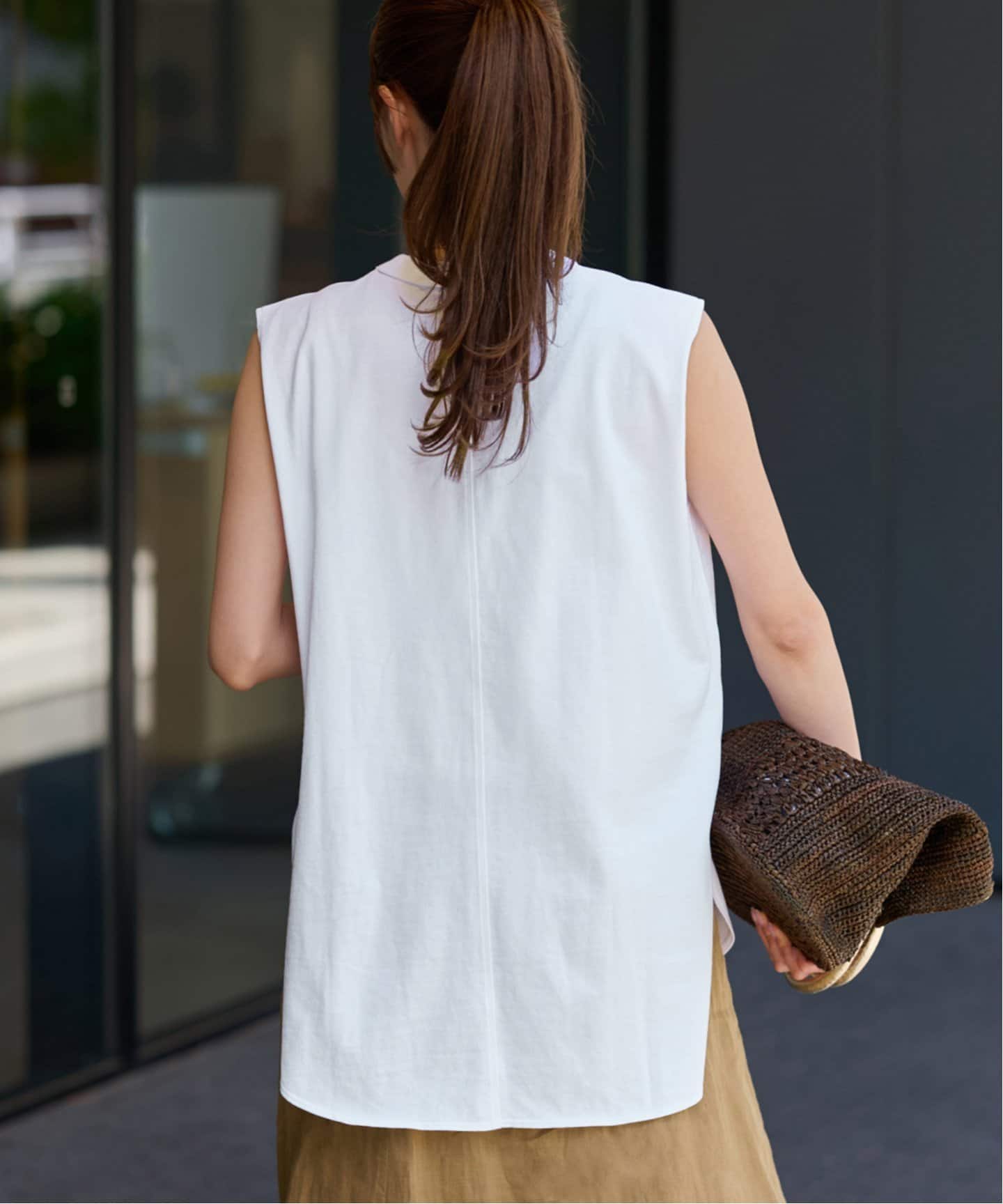 ATON タンクトップ FRAMeWORK タンクトップ ノースリーブ ATON/エイトン 12/-AIR