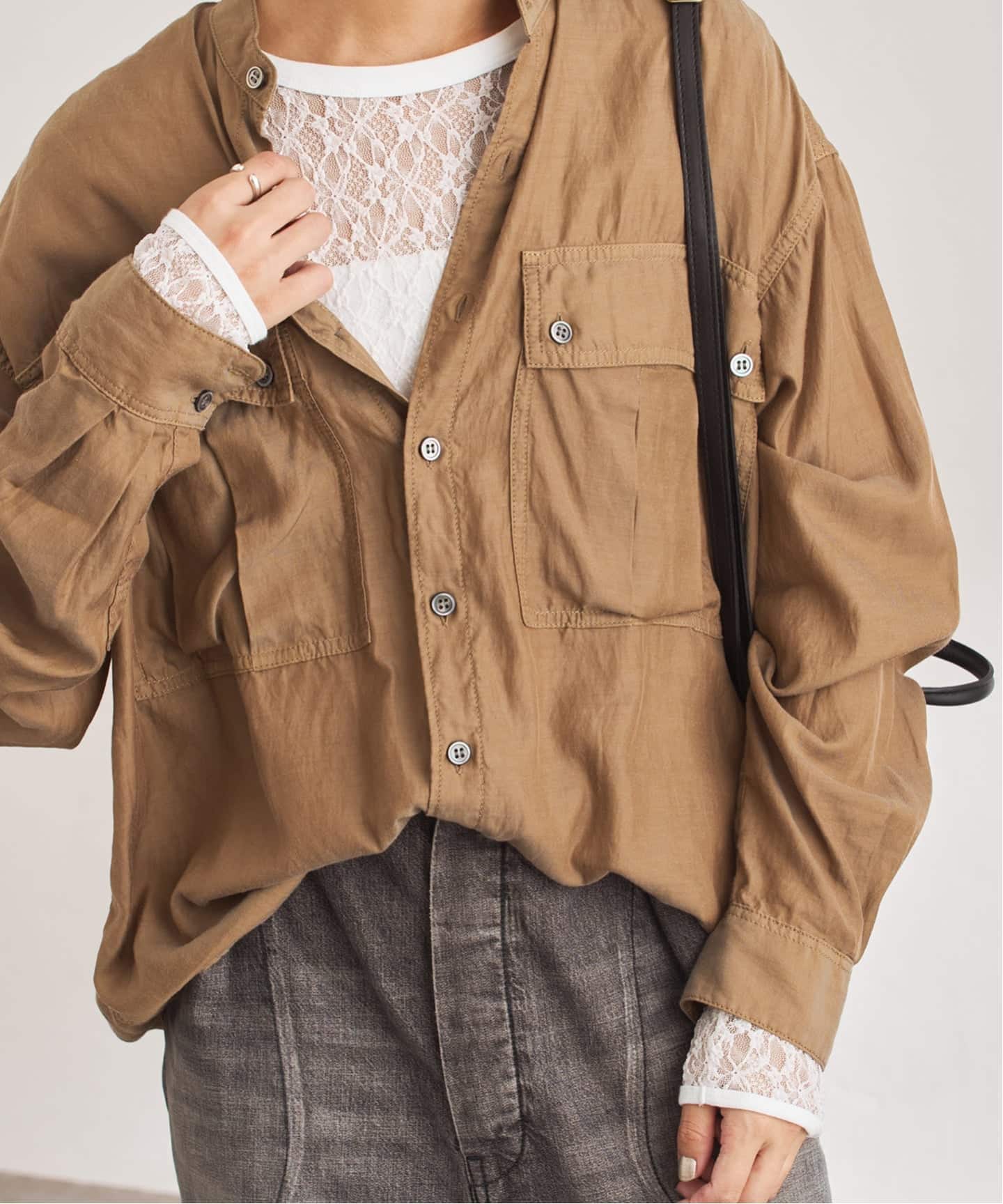 FRAMeWORK IRONING flower lace ロングスリーブ FRAMeWORK｜≪追加≫IRONING/アイロニング flower lace ロング