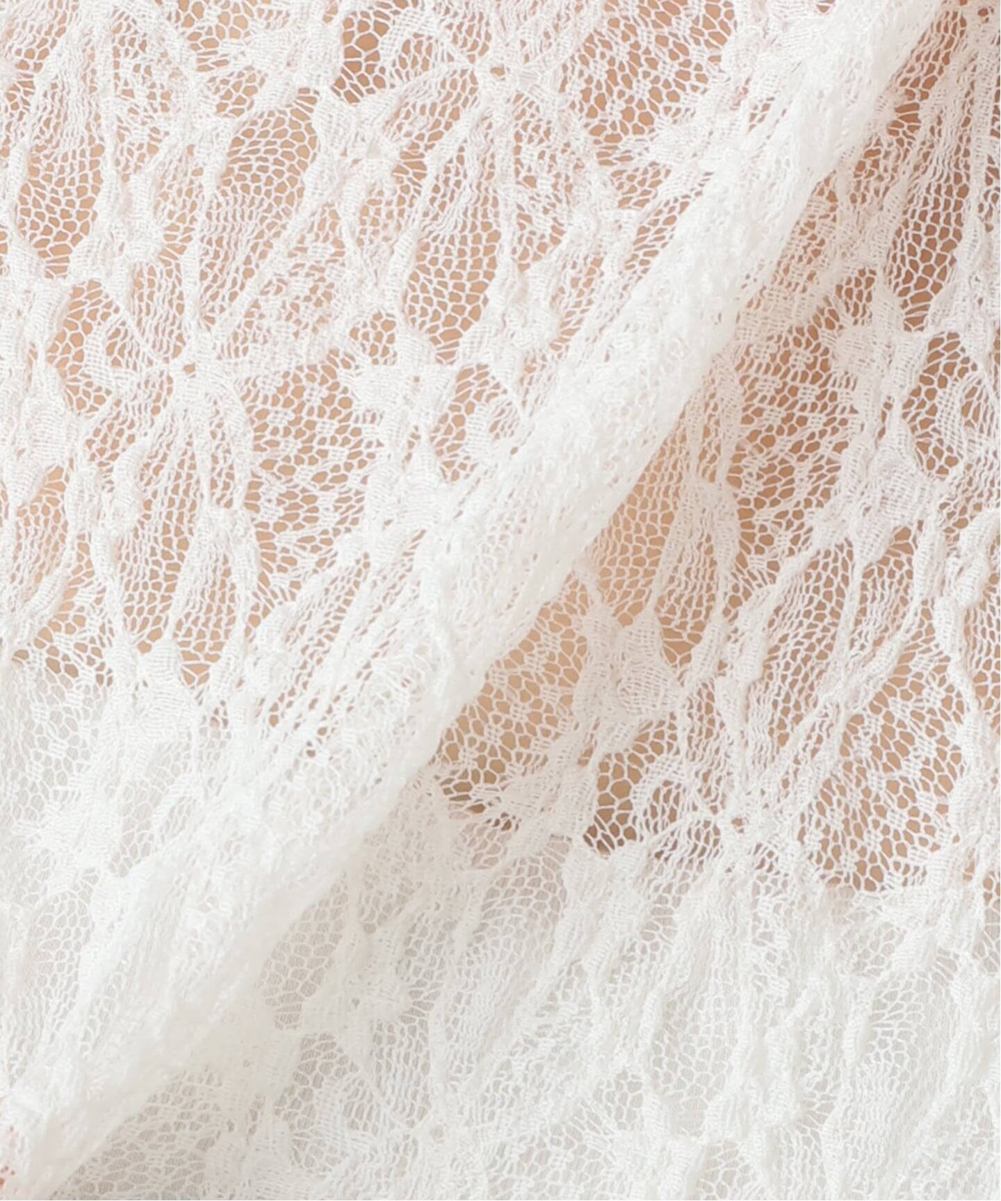 ≪追加≫IRONING/アイロニング flower lace ロングスリーブ 2（Tシャツ