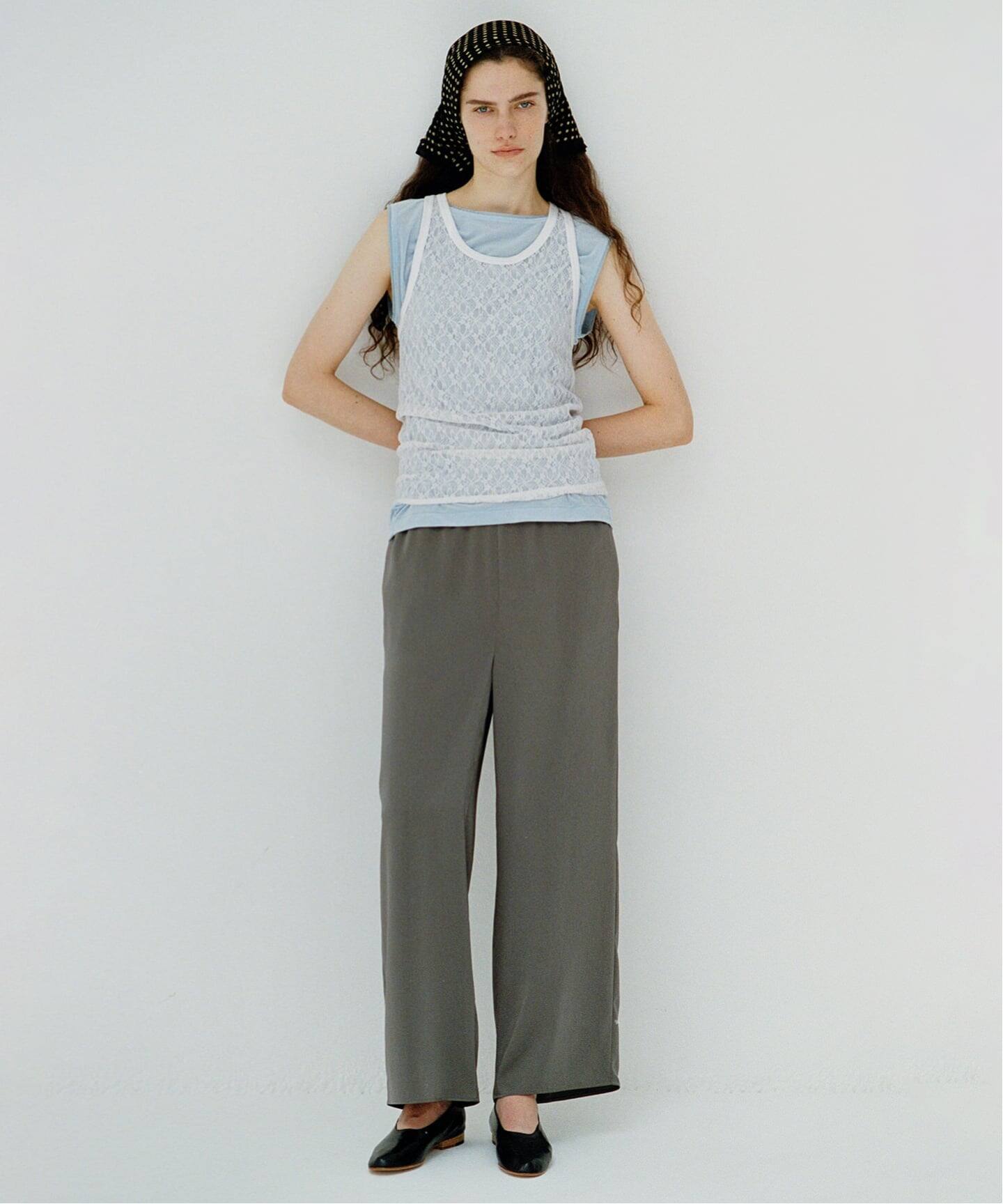 ≪追加≫IRONING/アイロニング flower lace タンクトップ 2