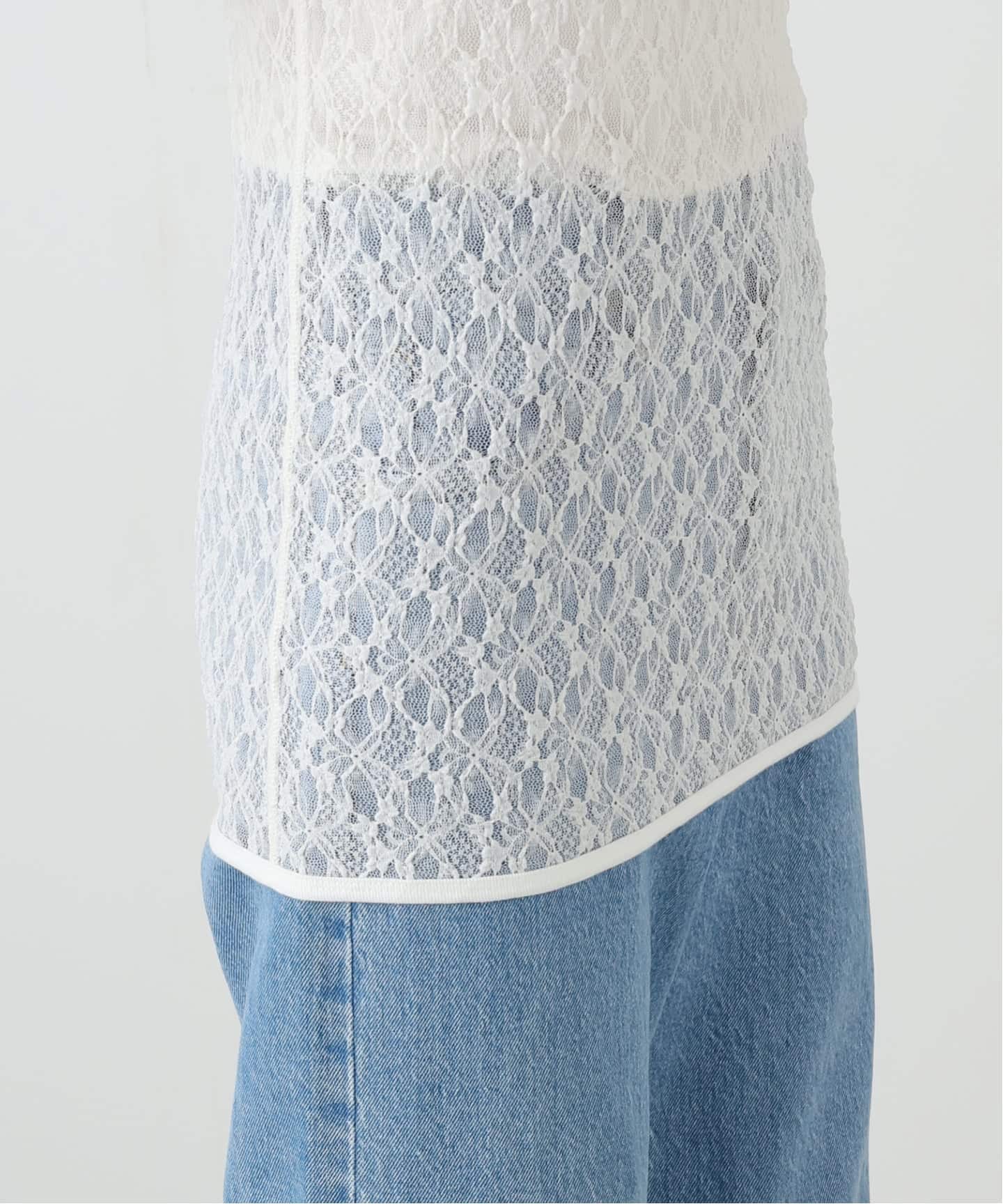 ≪追加≫IRONING/アイロニング flower lace タンクトップ 2（タンク