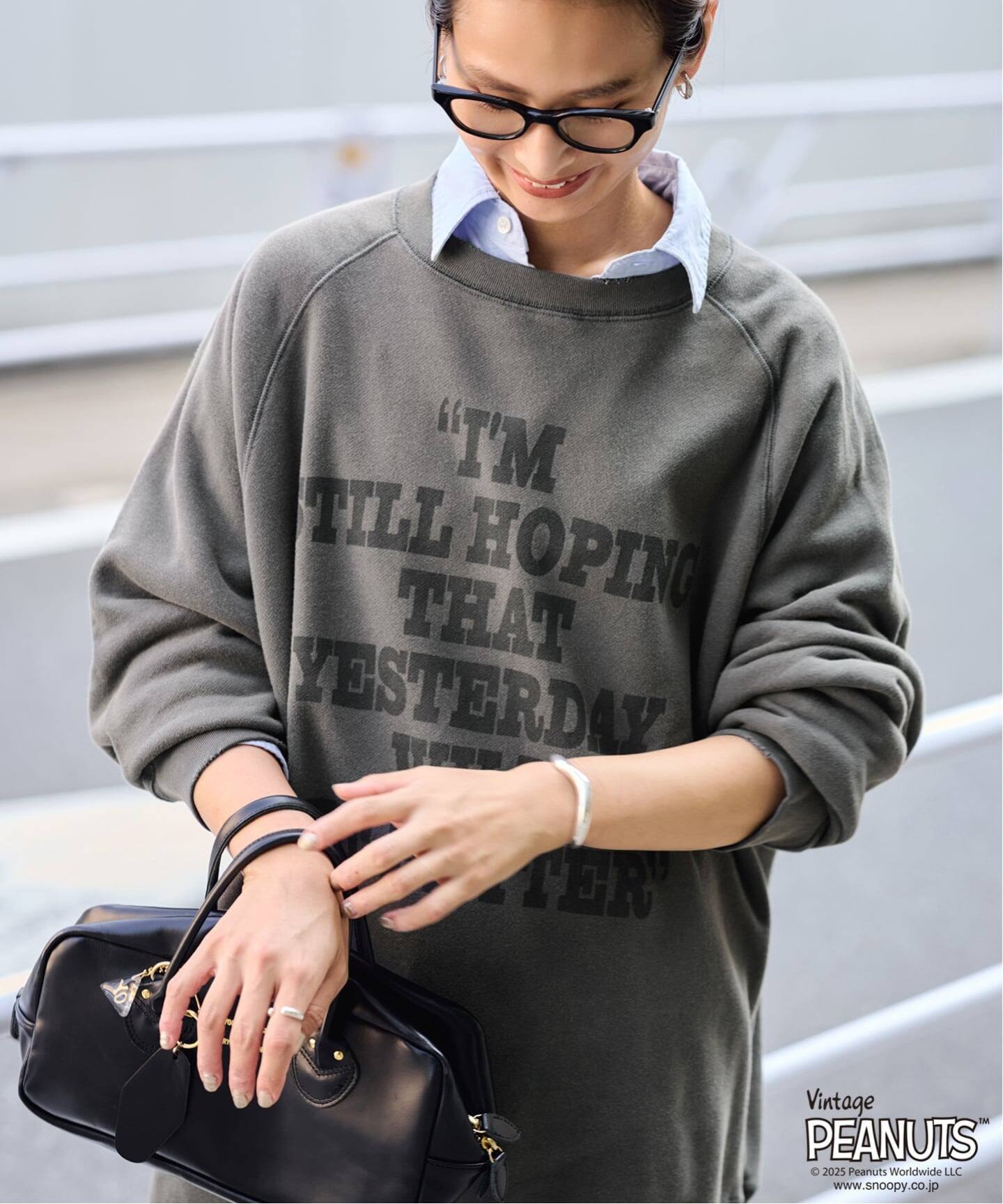 フレームワーク別注mean machine age peanutsスウェット ≪予約≫MEAN MACHINE AGE 別注PEANUTS VTG CREW スウェット