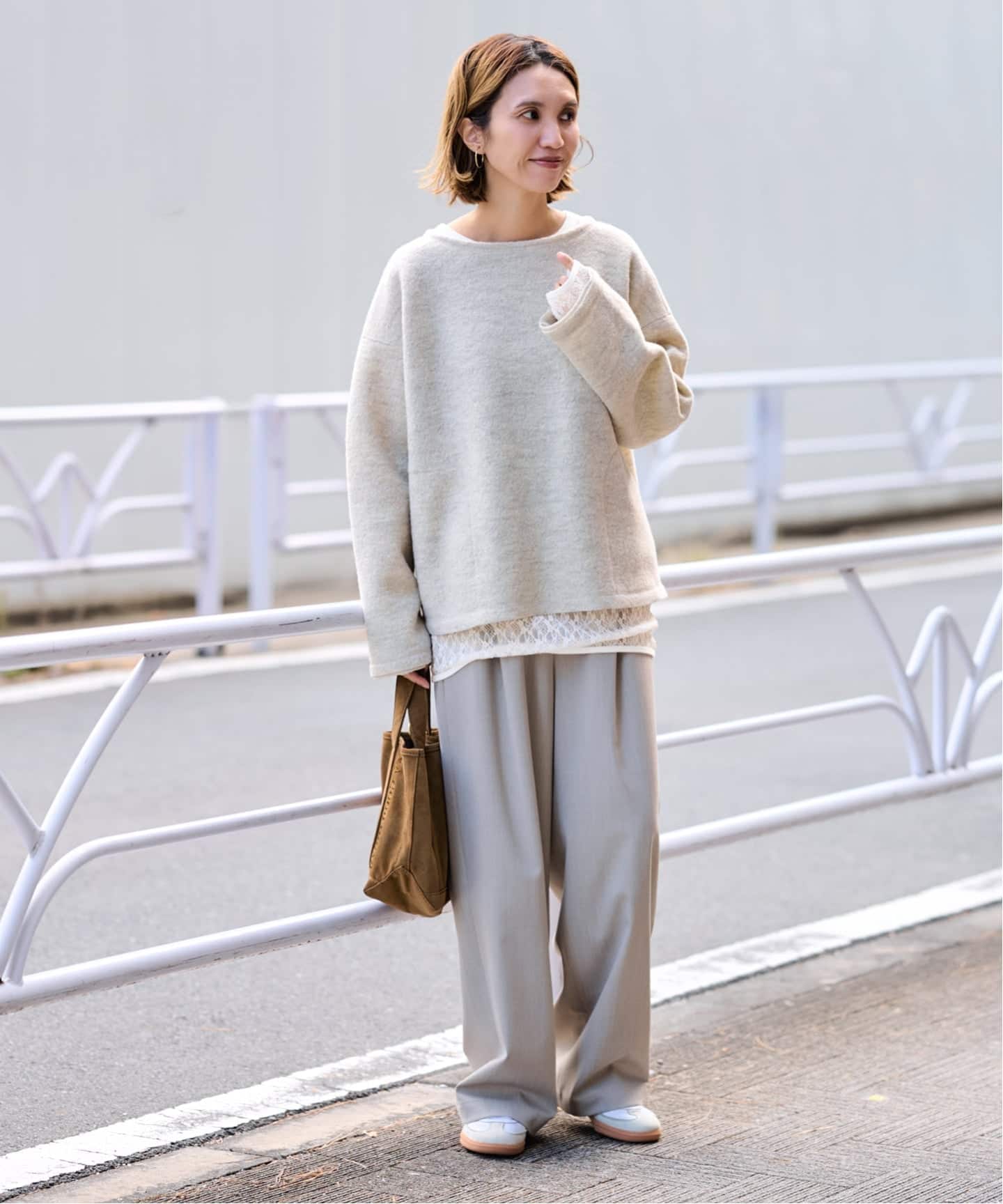 FRAMeWORK IRONING flower lace ロングスリーブ ≪追加予約≫IRONING/アイロニング flower lace ロングスリーブ