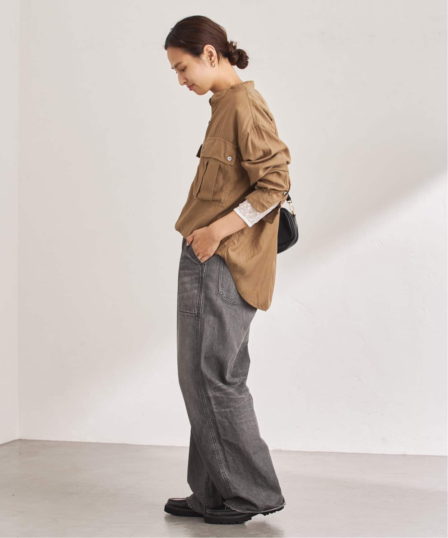 FRAMeWORK IRONING flower lace ロングスリーブ ≪追加予約≫IRONING/アイロニング flower lace ロングスリーブ