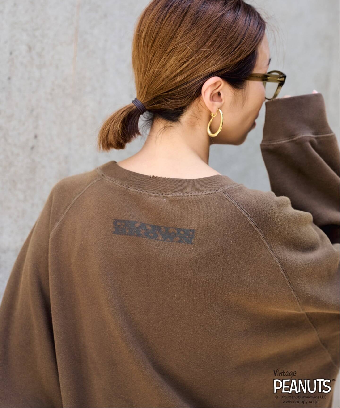 ≪追加予約≫MEAN MACHINE AGE 別注PEANUTS VTG CREW スウェット