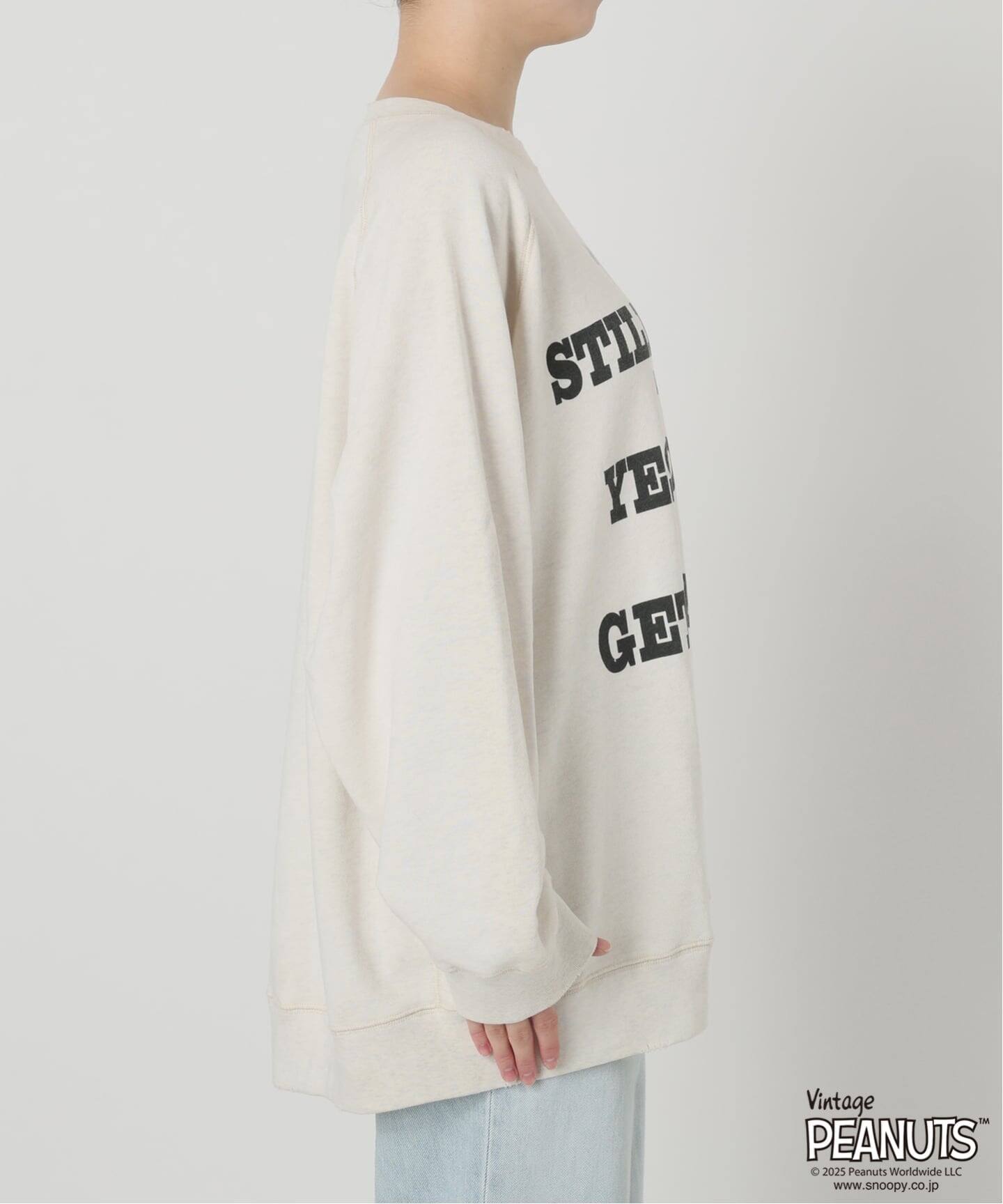 ≪追加予約≫MEAN MACHINE AGE 別注PEANUTS VTG CREW スウェット