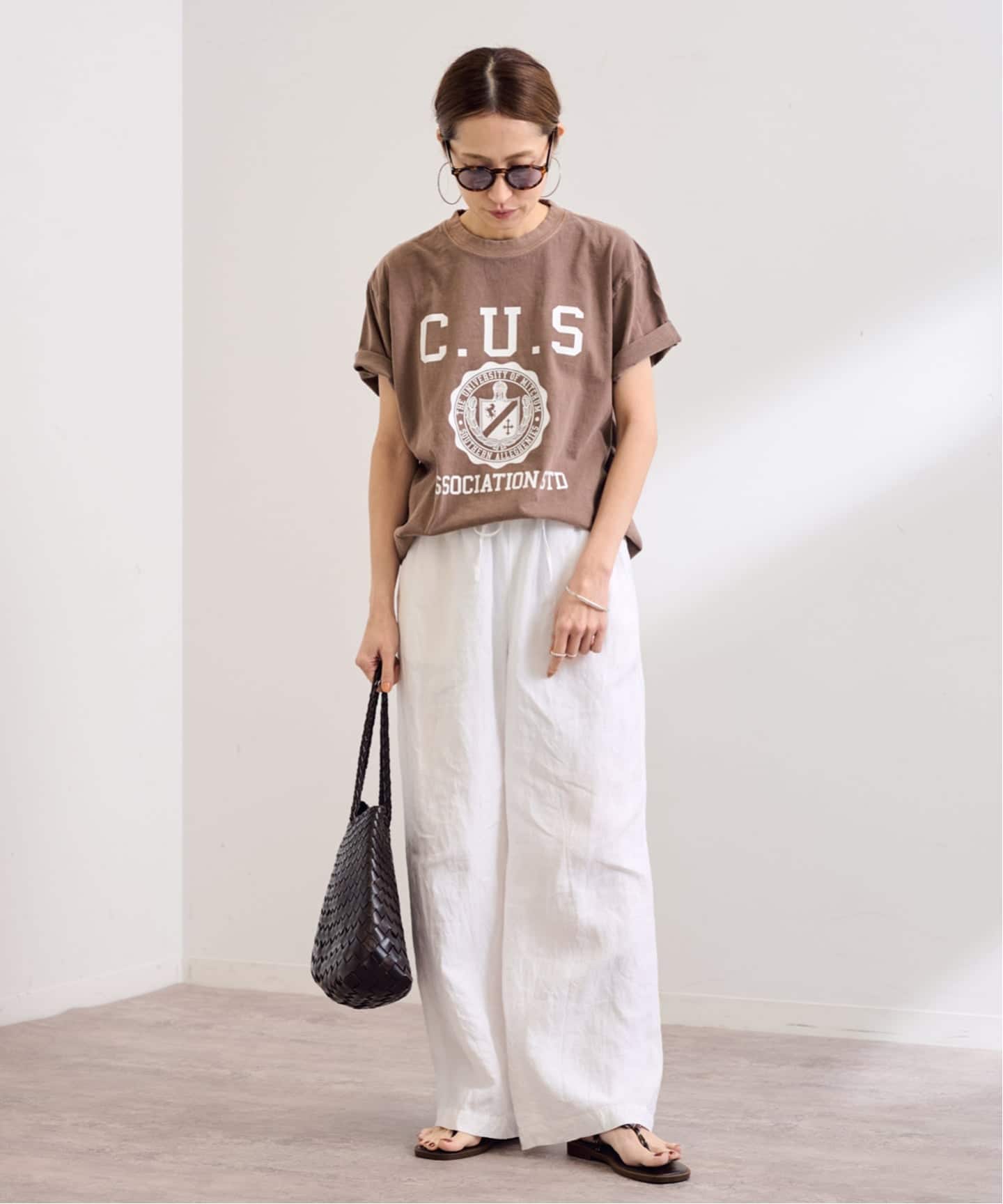 未使用タグ付　GULFCOAST SPORTSWEAR 別注CREW TEE 2 FRAMeWORK tシャツ 「追加」GULFCOAST SPORTSWEAR 別注CREW TEE