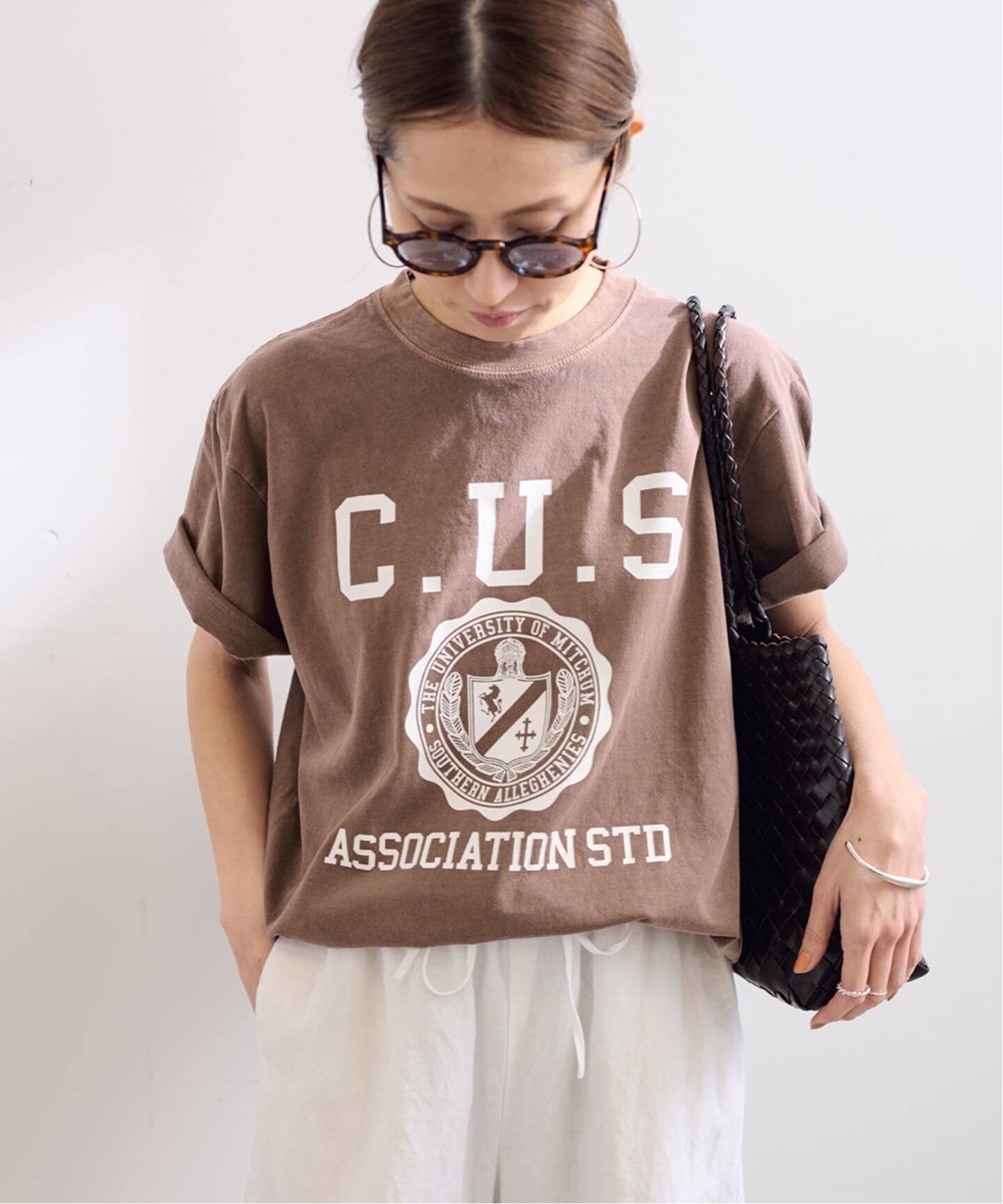 ★フレームワーク★GULFCOAST SPORTSWEAR Tシャツ ブラウン ≪追加≫GULFCOAST SPORTSWEAR 別注CREW TEE 2（Tシャツ