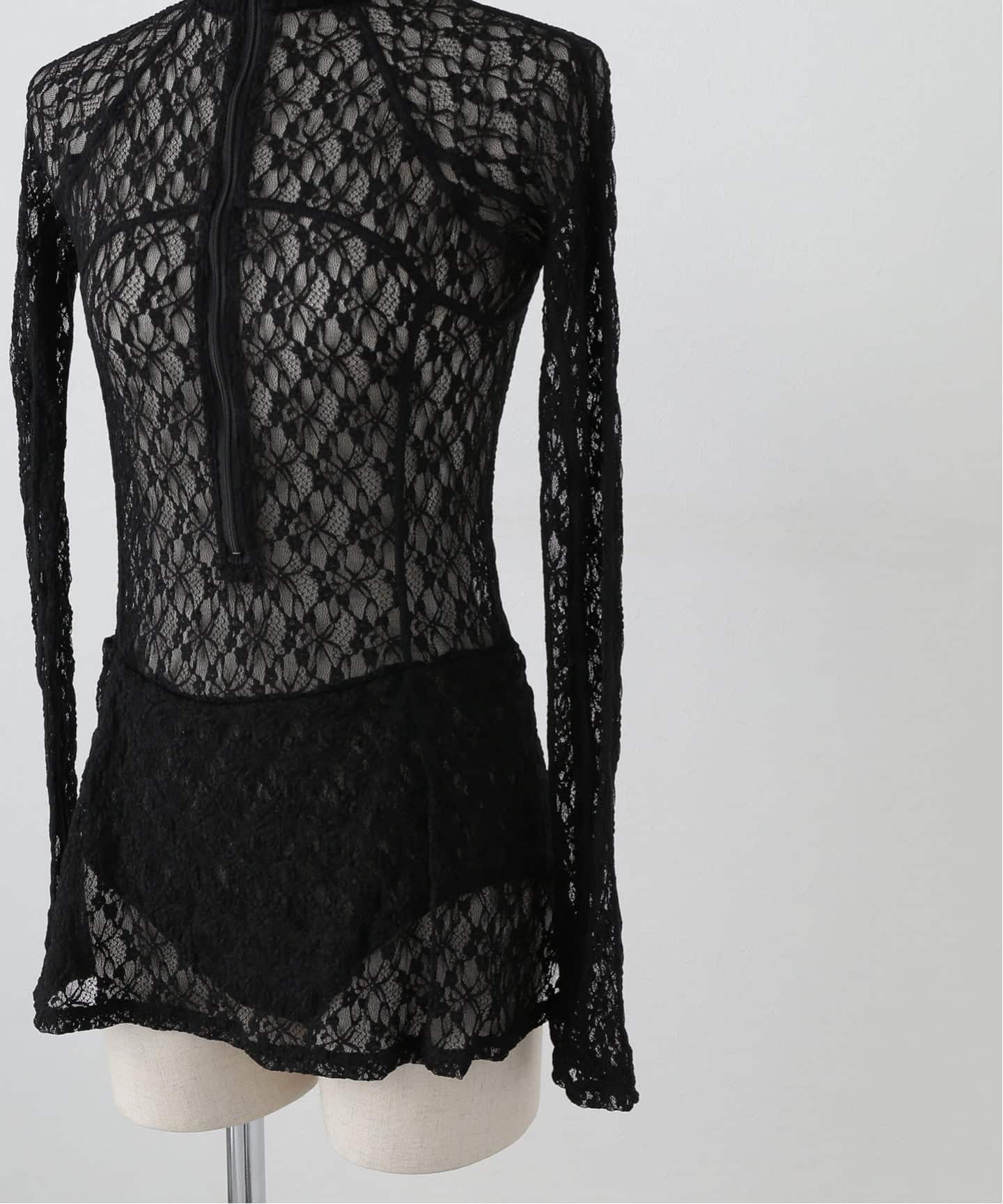 cityshop CHIKA KISADA RIB BODY:カットソー CHIKA KISADA/チカ キサダ】LACE BODY(Tシャツ/カットソー