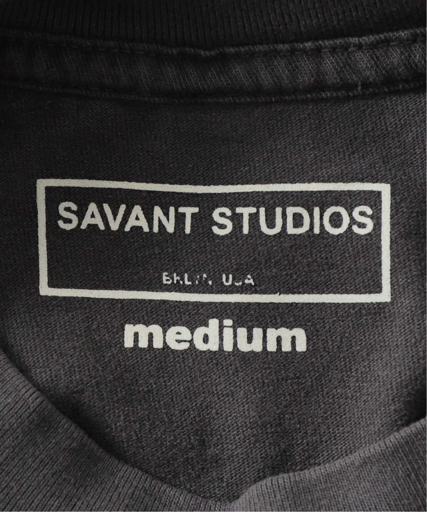 【SAVANT STUDIOS】ART SCHOOL TEE Tシャツ Art School Tee (Washed Black & Tan) — Savant Studios