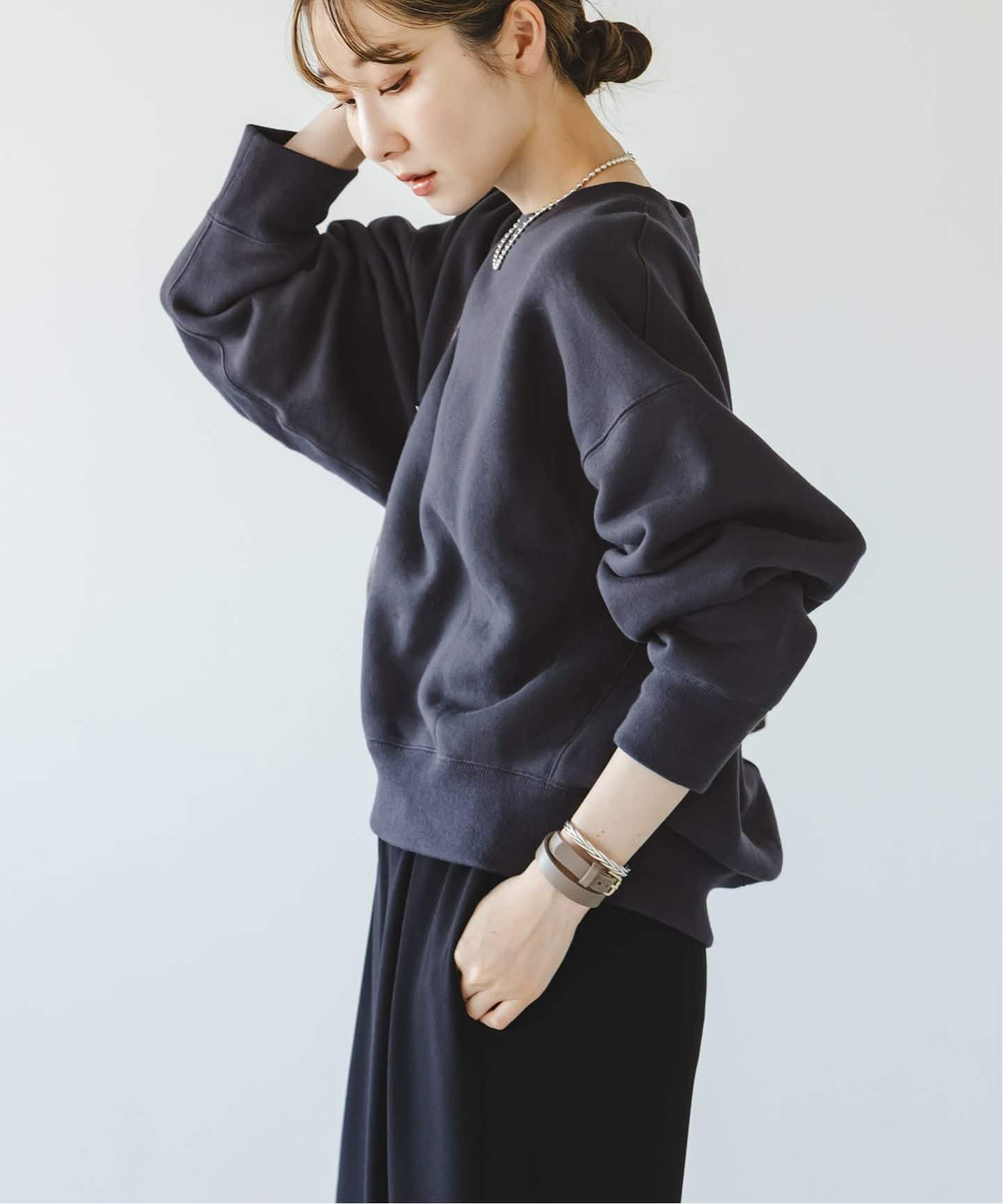 noble　クロップドスウェット クロップドスウェットトップス｜WOMEN｜250ISC80-319B｜AZUL BY
