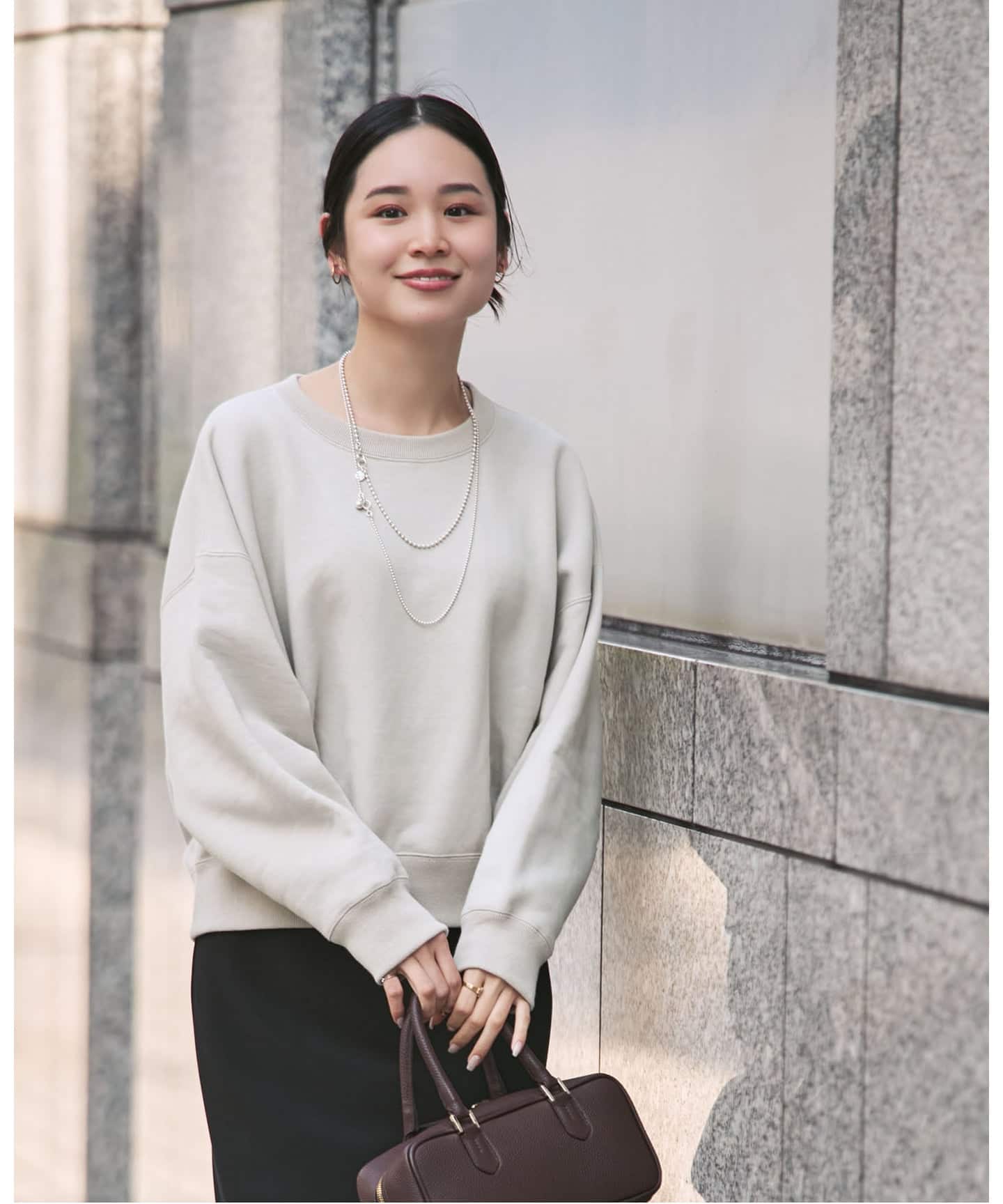 追加》ナッピングオーバーニュアンススウェット（スウェット）｜NOBLE