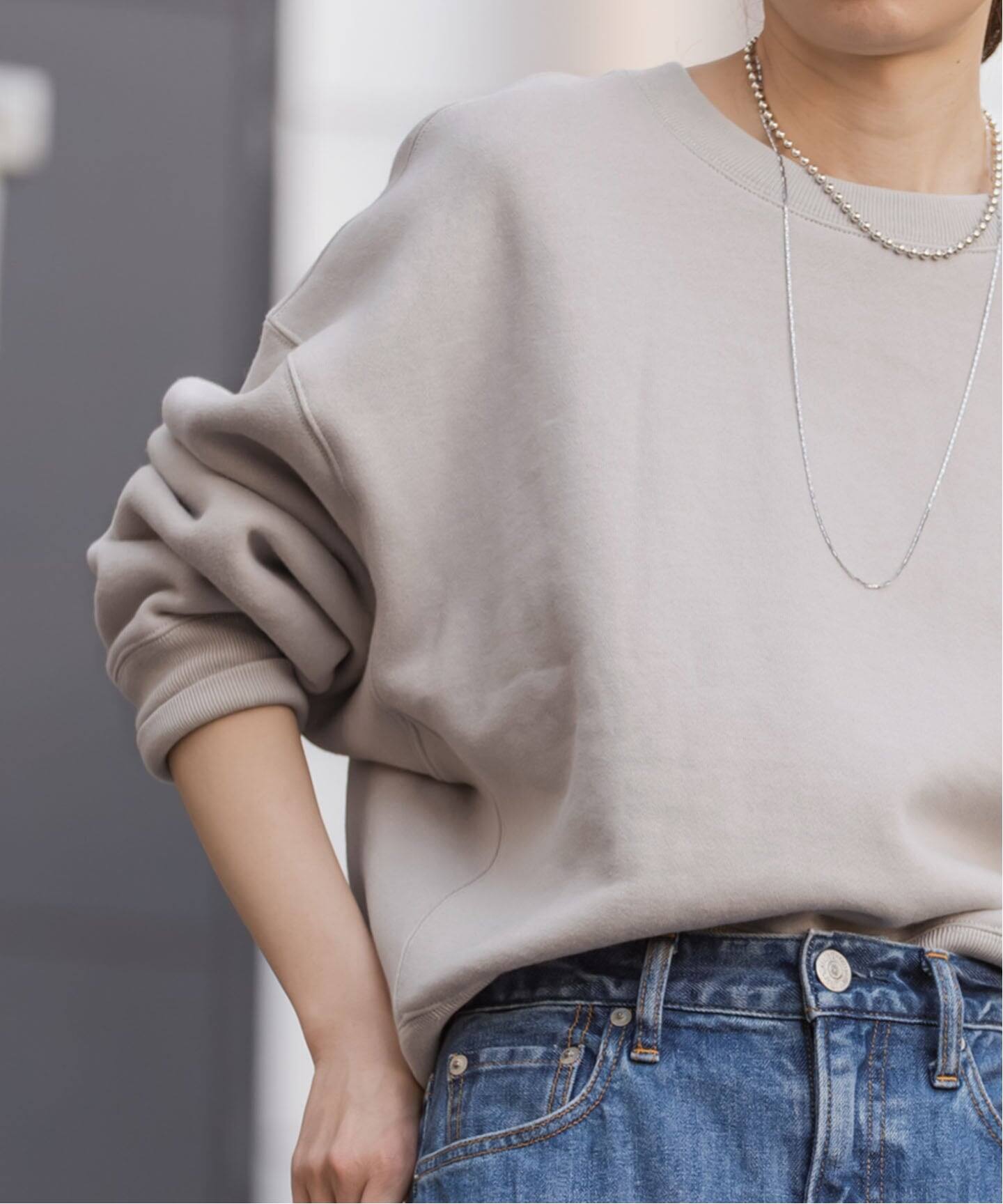 追加》ナッピングオーバーニュアンススウェット（スウェット）｜NOBLE