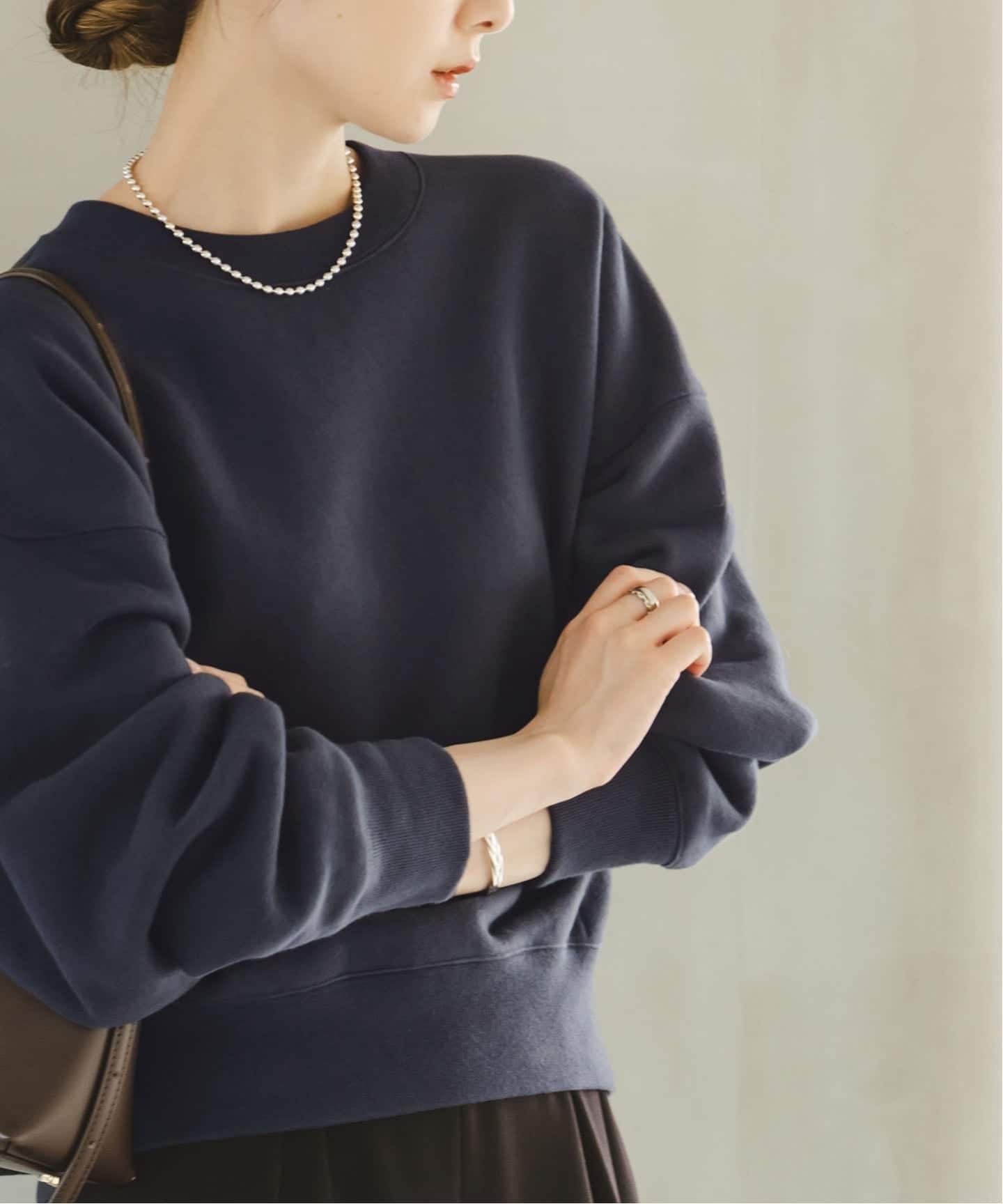 WEB限定追加》ナッピングオーバーニュアンススウェット（スウェット