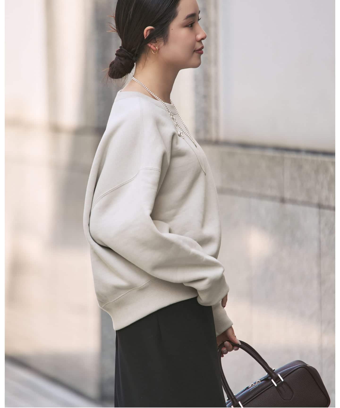 WEB限定追加》ナッピングオーバーニュアンススウェット（スウェット