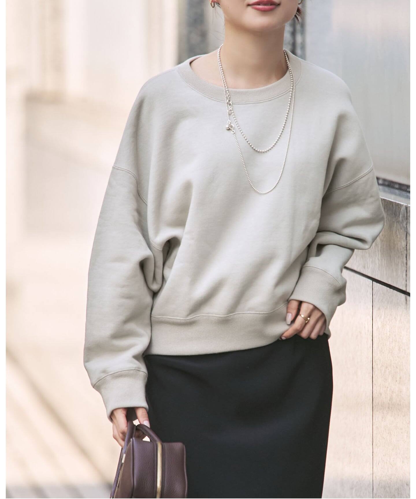 WEB限定追加》ナッピングオーバーニュアンススウェット（スウェット