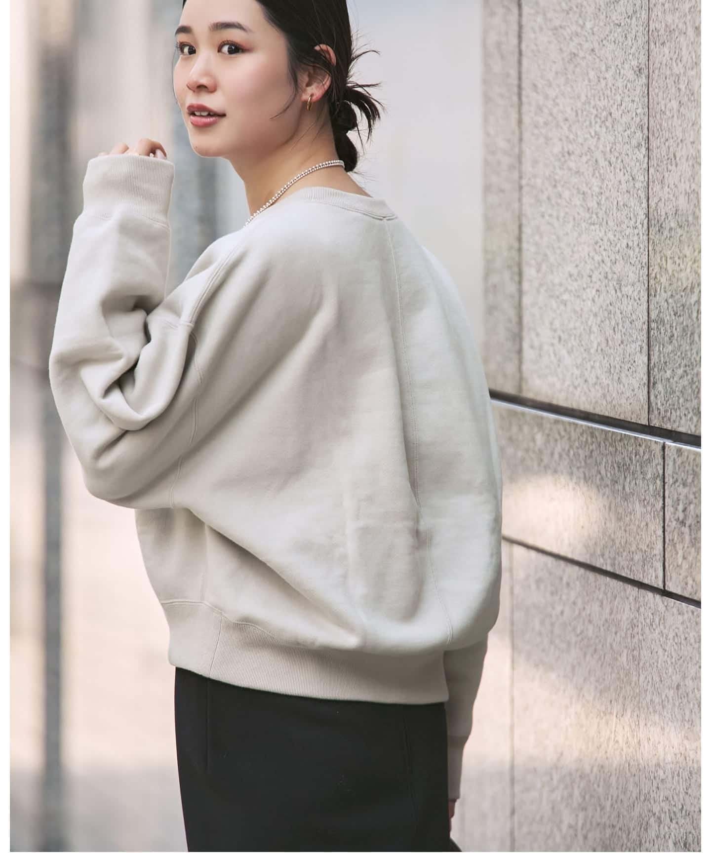 WEB限定追加》ナッピングオーバーニュアンススウェット（スウェット