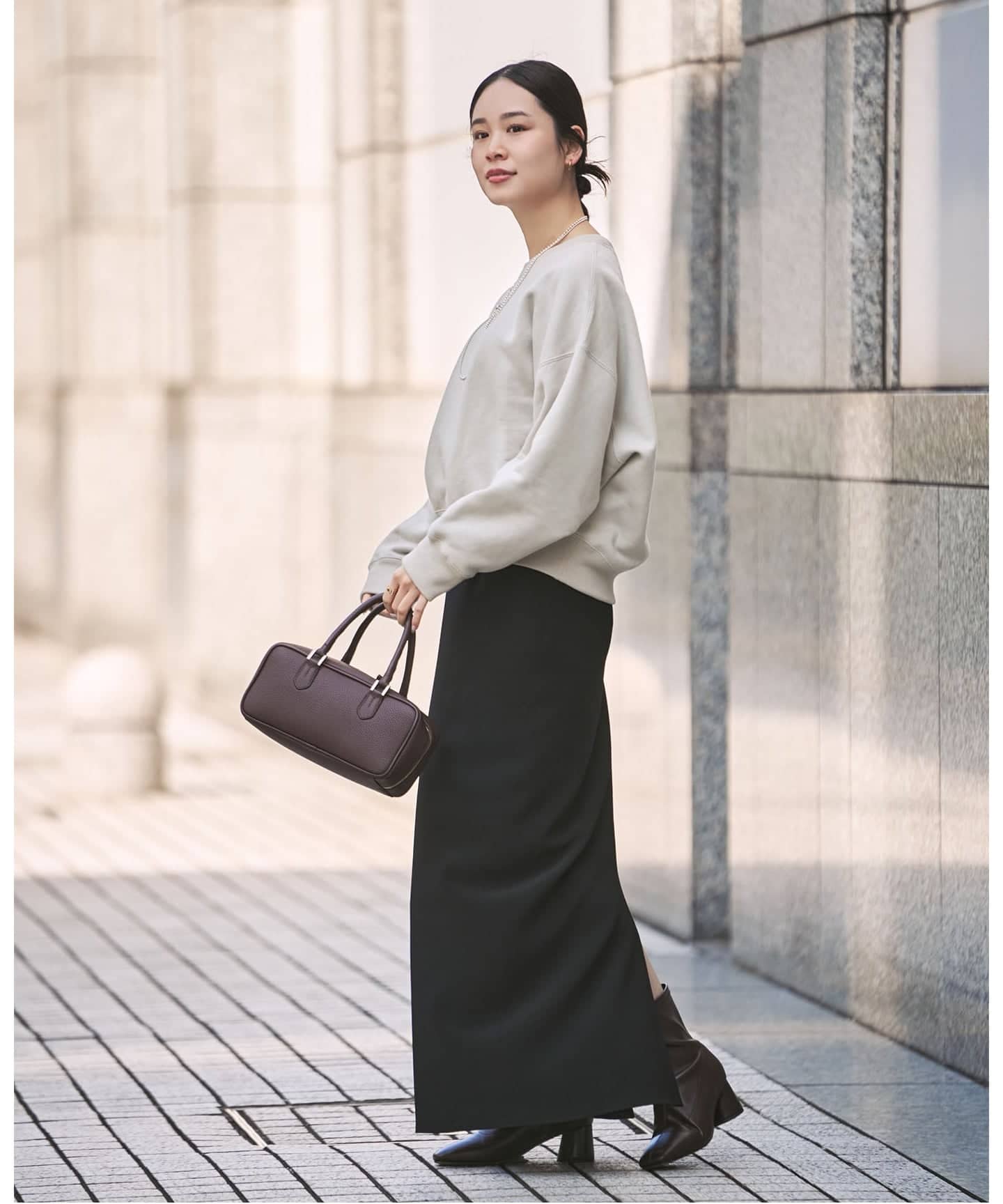 WEB限定追加》ナッピングオーバーニュアンススウェット（スウェット