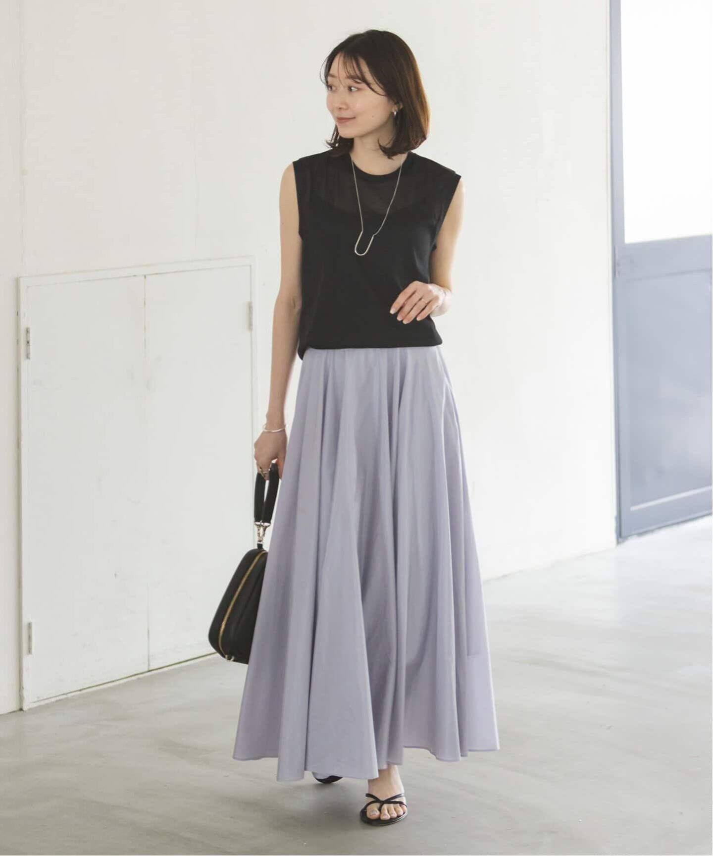 追加2》シアースキニーノースリーブトップス（Tシャツ／カットソー