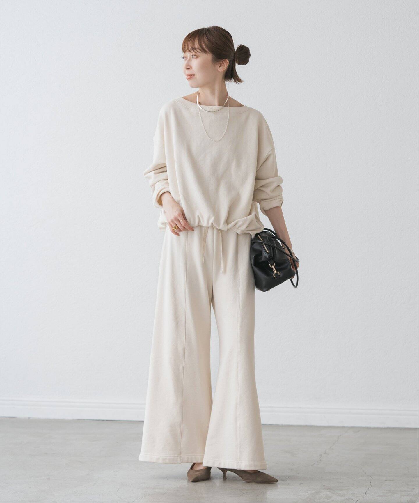 NOBLE　スビンコットンスウェットトップス スビンコットンスウェットトップス（スウェット）｜NOBLE（ノーブル