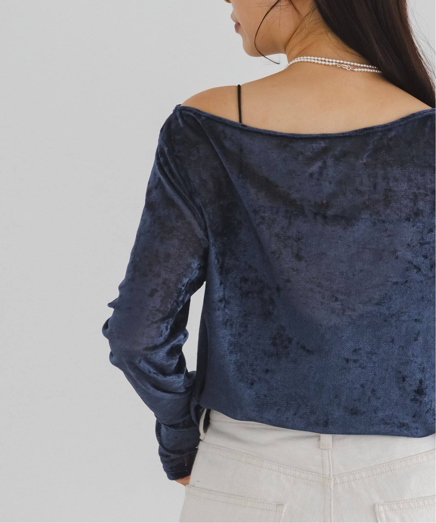 N.Jam/エヌジャム メッシュベロアTOP（Tシャツ／カットソー）｜NOBLE