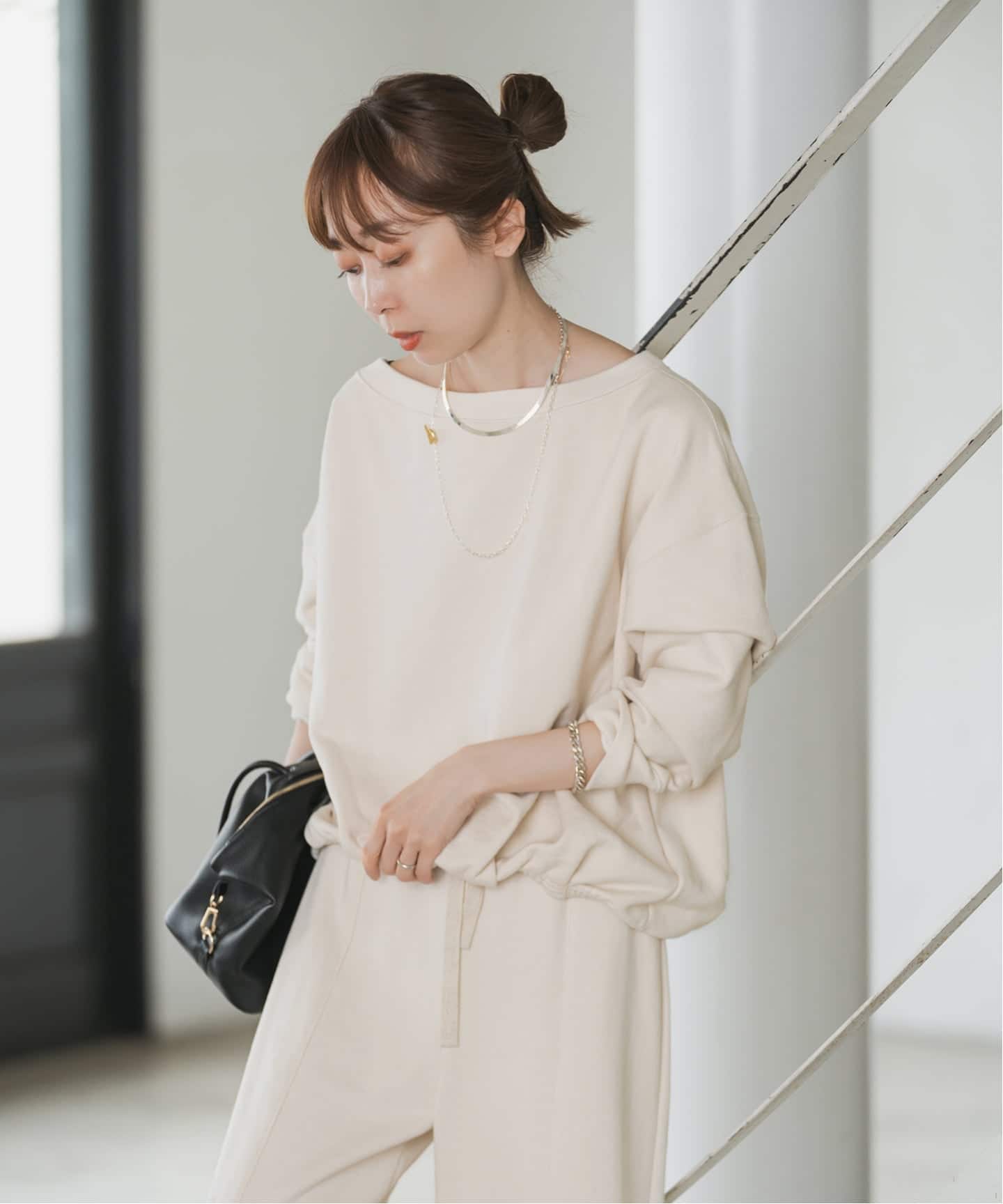 美品です　今期商品NOBLEスビンコットンスウェットトップス 追加予約》スビンコットンスウェットトップス（スウェット