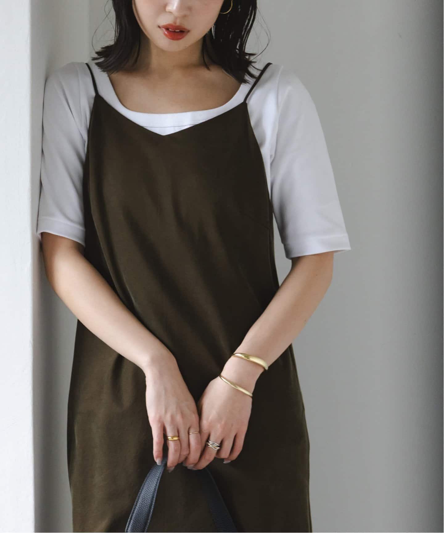 【2025A/W新作★送料無料】 追加》スビンコットンソフトスクエアーネックTシャツ 2（Tシャツ トップス