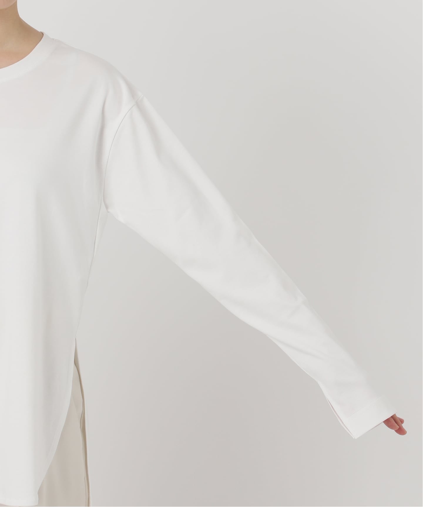 スーピマコットンローズペトールロンTee（Tシャツ／カットソー