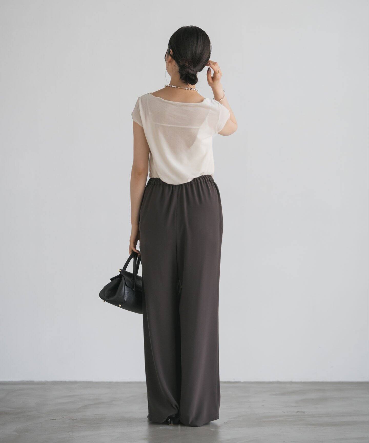 シアーベロアキャップスリーブTee（Tシャツ／カットソー）｜NOBLE