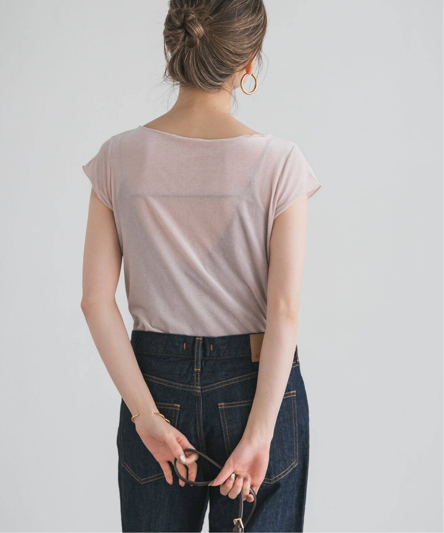 シアーベロアキャップスリーブTee（Tシャツ／カットソー