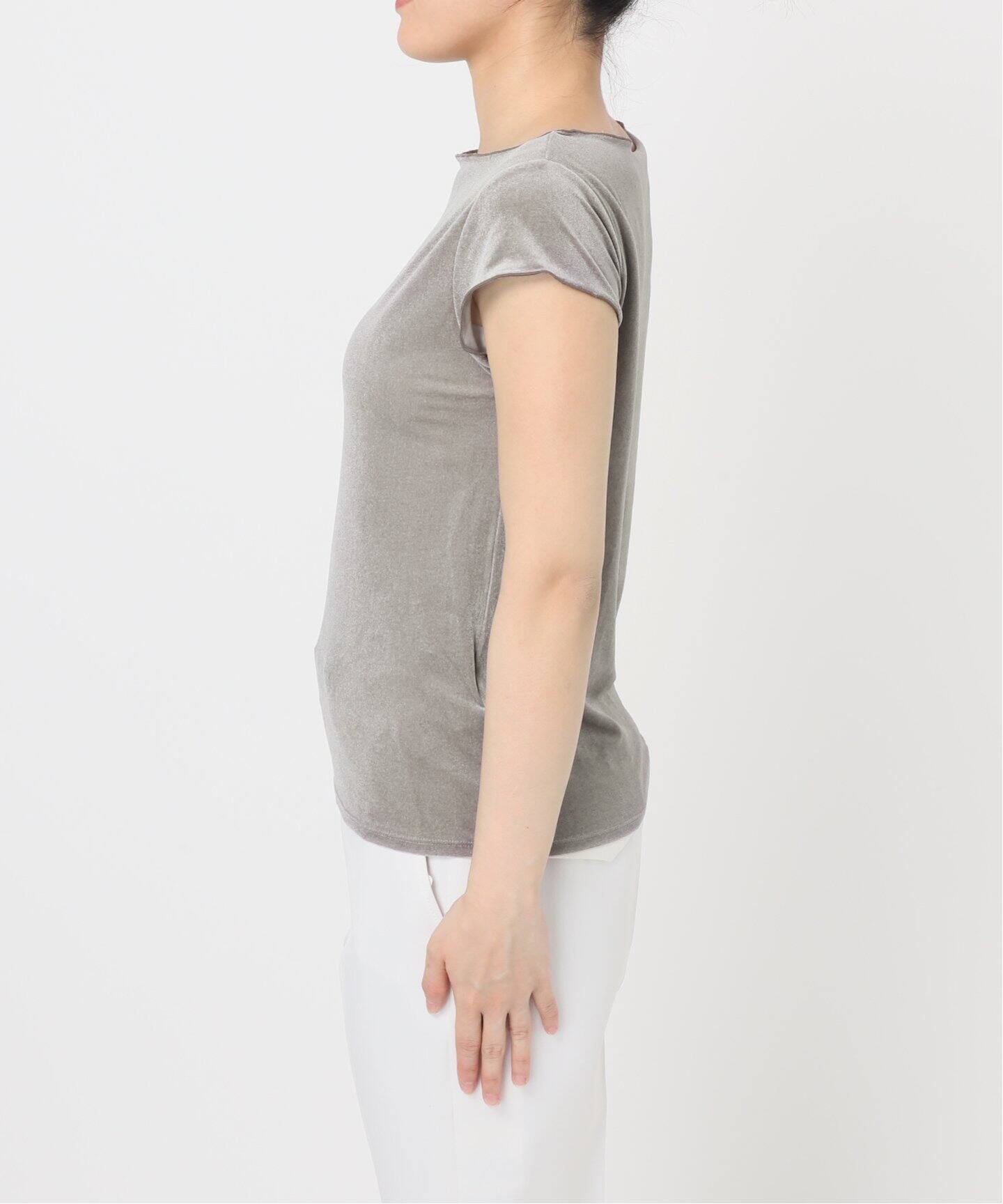 シアーベロアキャップスリーブTee（Tシャツ／カットソー