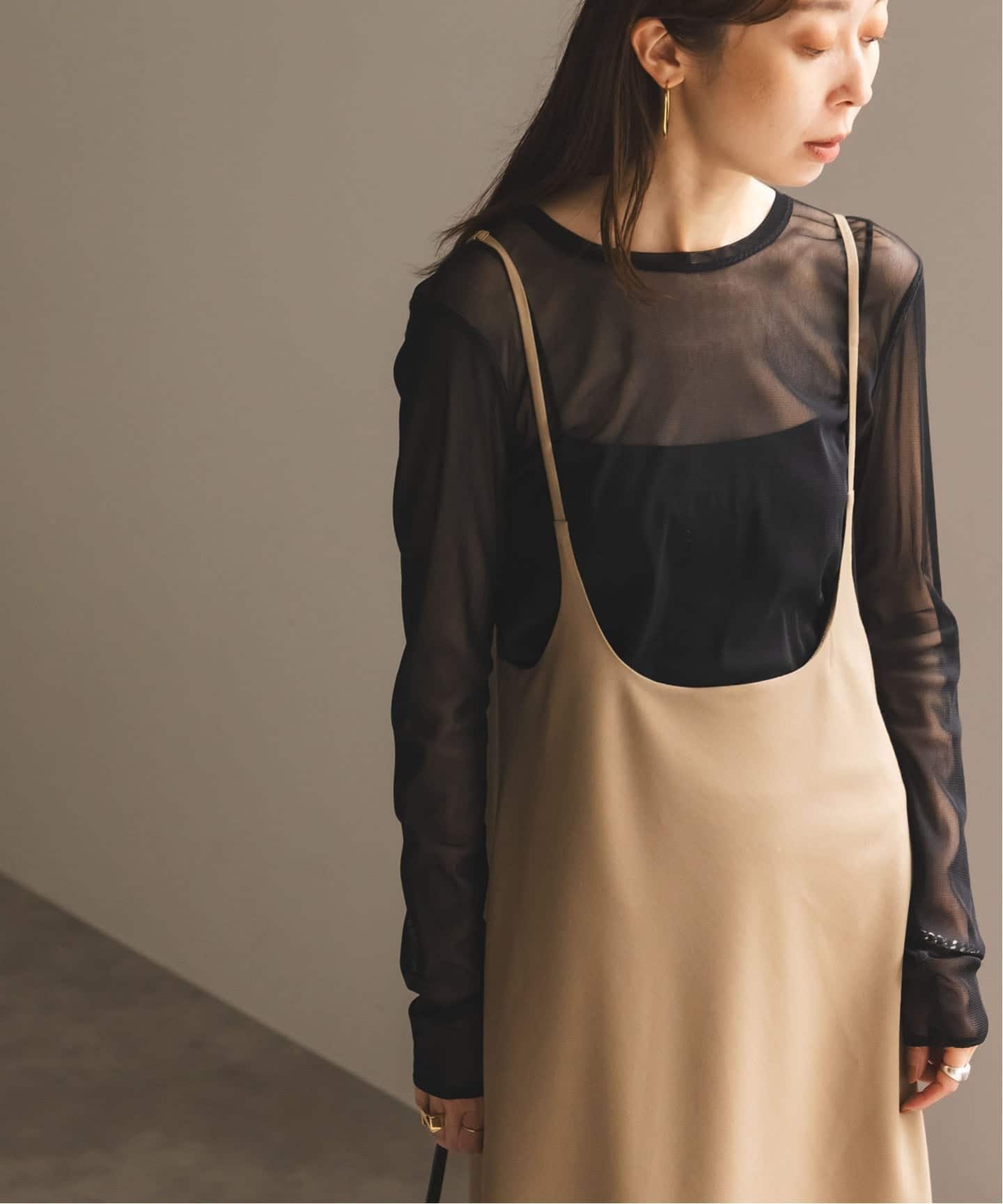 追加》スキンチュールロングTシャツ（Tシャツ／カットソー）｜NOBLE