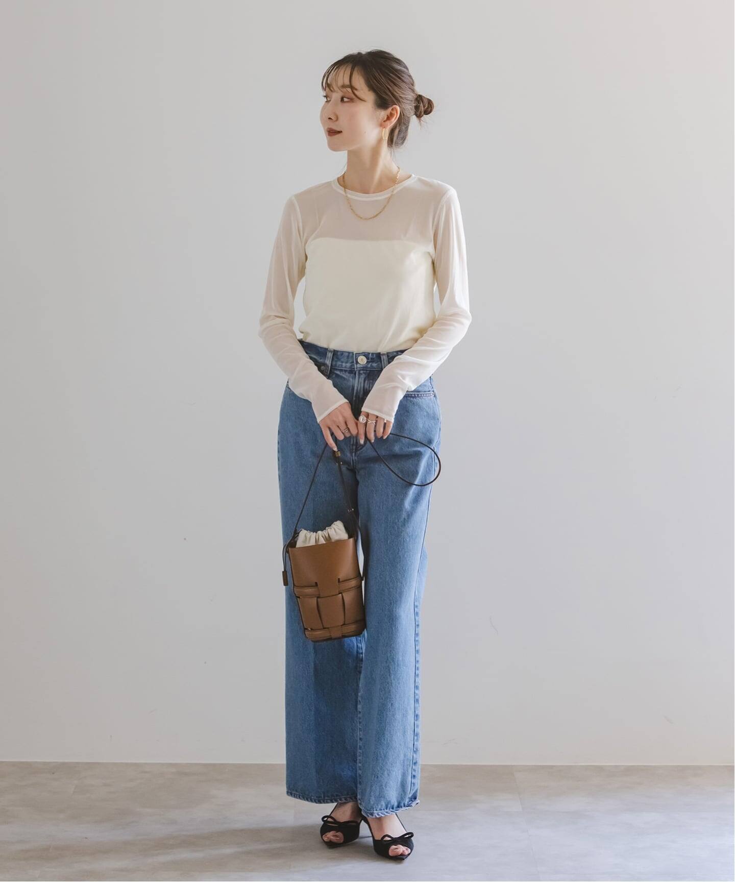 追加》スキンチュールロングTシャツ（Tシャツ／カットソー）｜NOBLE