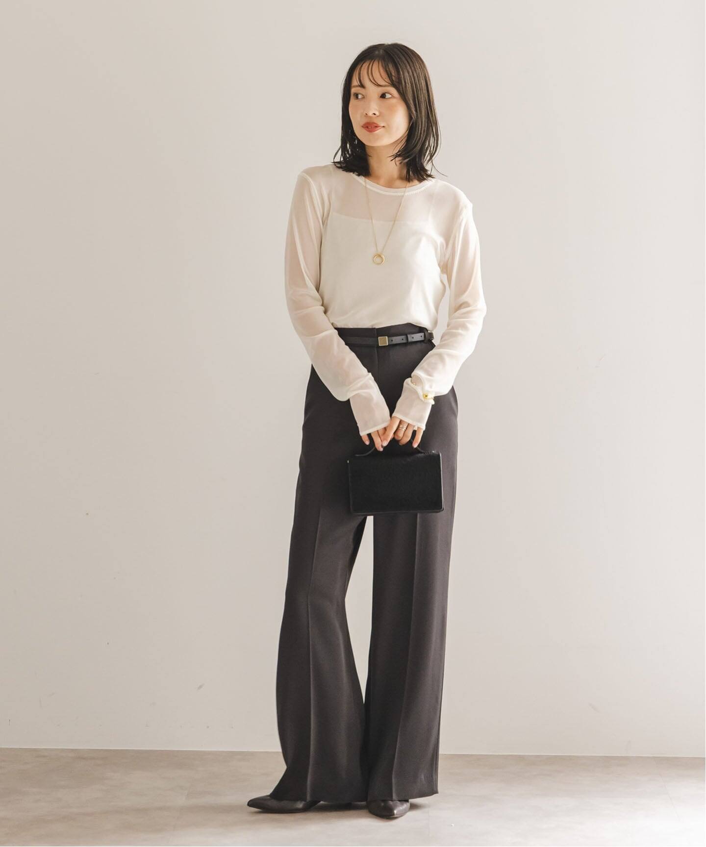 追加》スキンチュールロングTシャツ（Tシャツ／カットソー）｜NOBLE