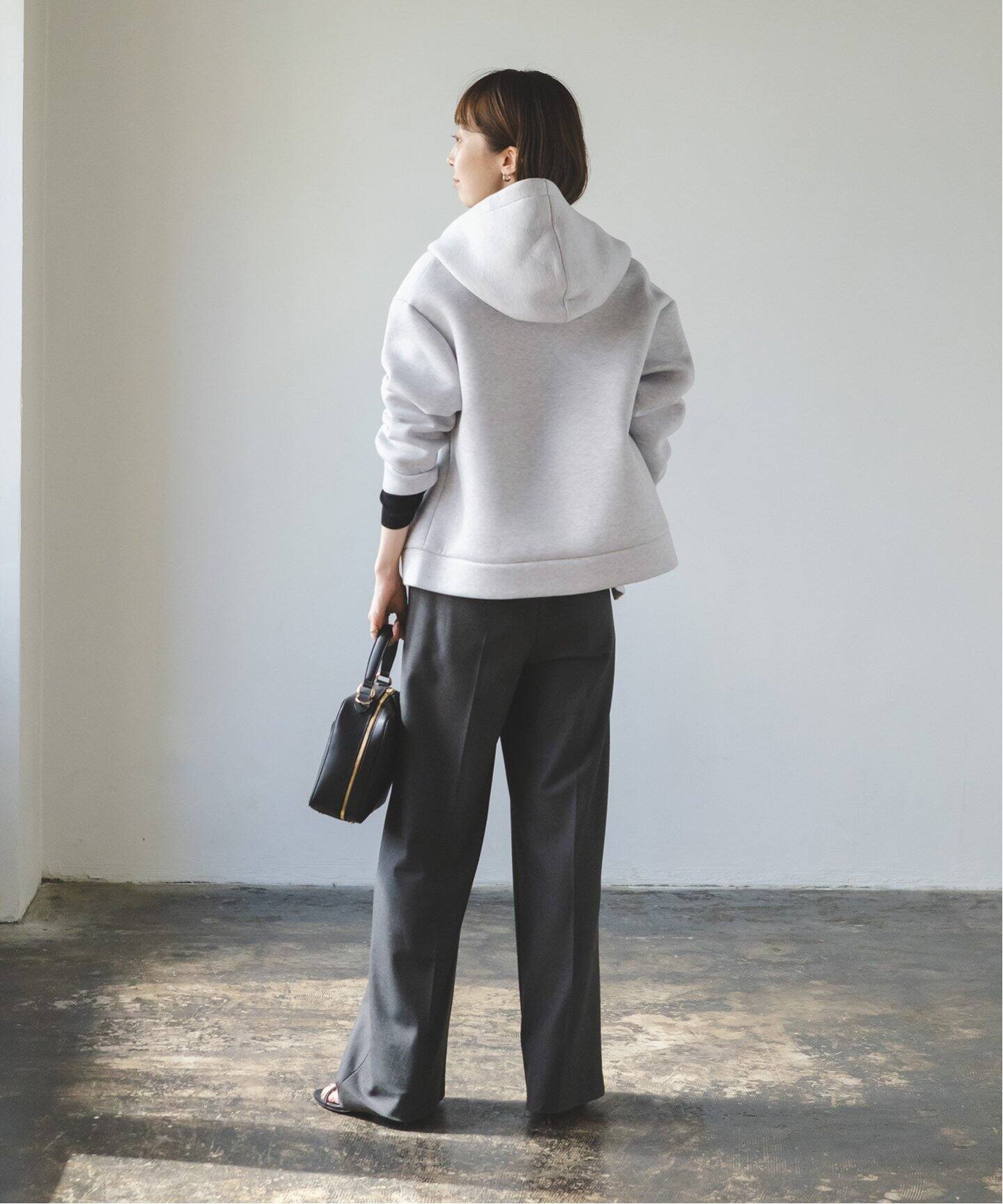 yori ダンボールニットパーカー グレー（追加》ダンボールニット  