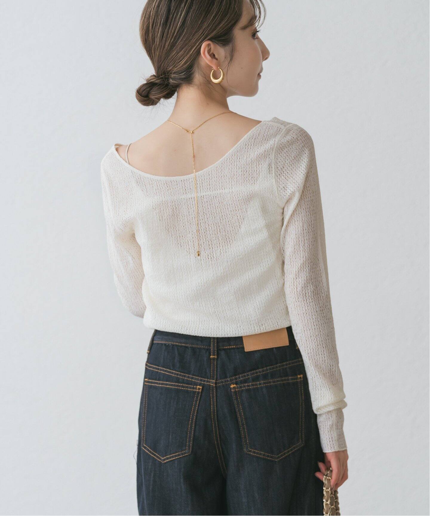 チャームシアーレースプルオーバー（Tシャツ／カットソー）｜NOBLE