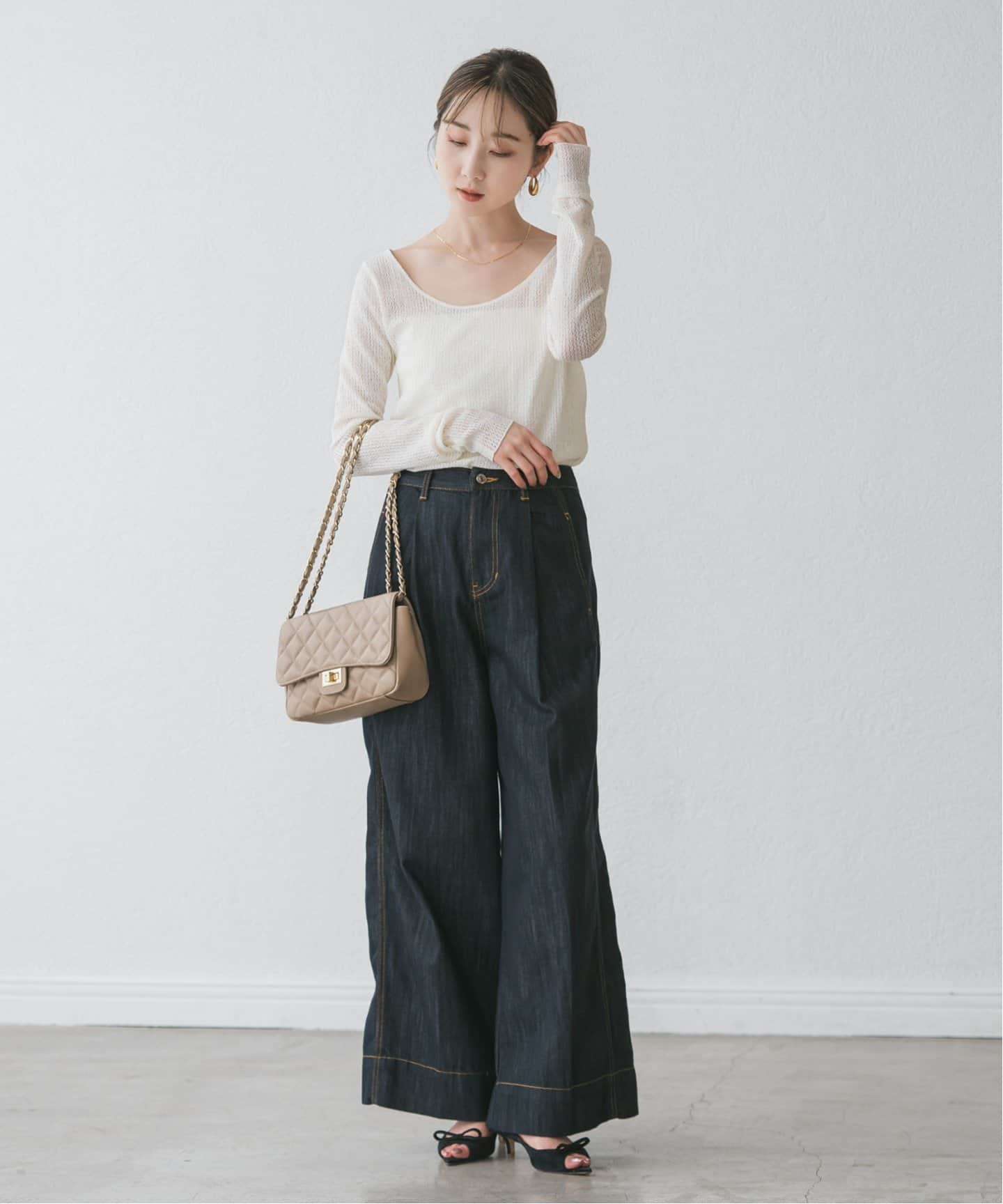 チャームシアーレースプルオーバー（Tシャツ／カットソー）｜NOBLE