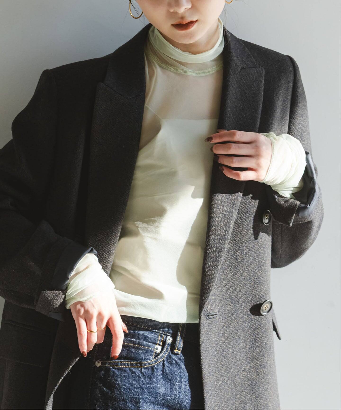 シアータートルニュアンスカット（Tシャツ／カットソー）｜NOBLE