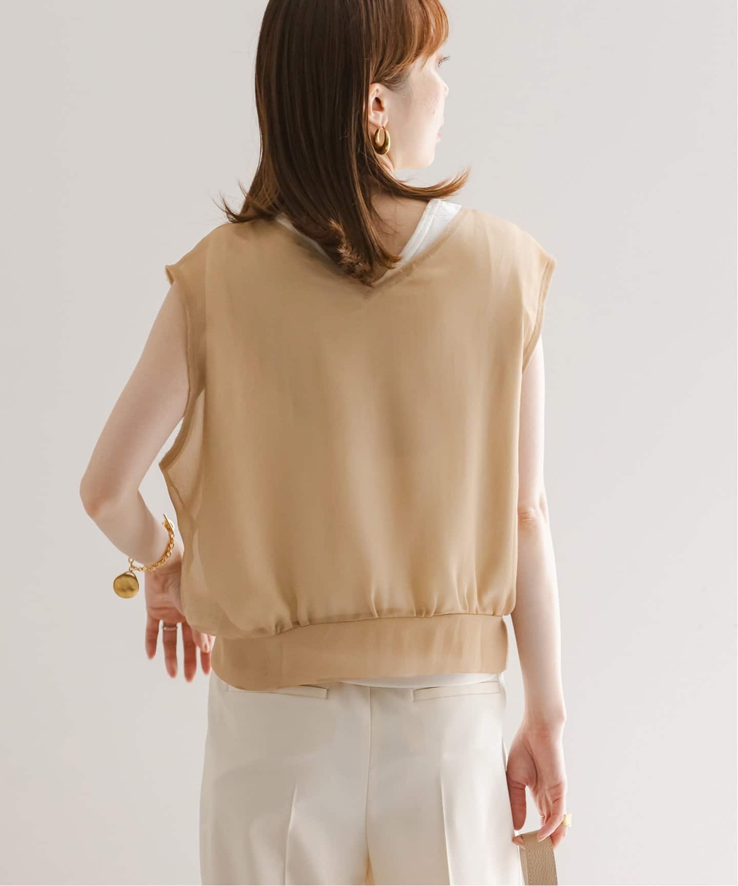 新品　PROTAGONISTA プロタゴニスタ ベスト　キャメル NOBLE別注カラー》PROTAGONISTA/プロタゴニスタ レイヤード