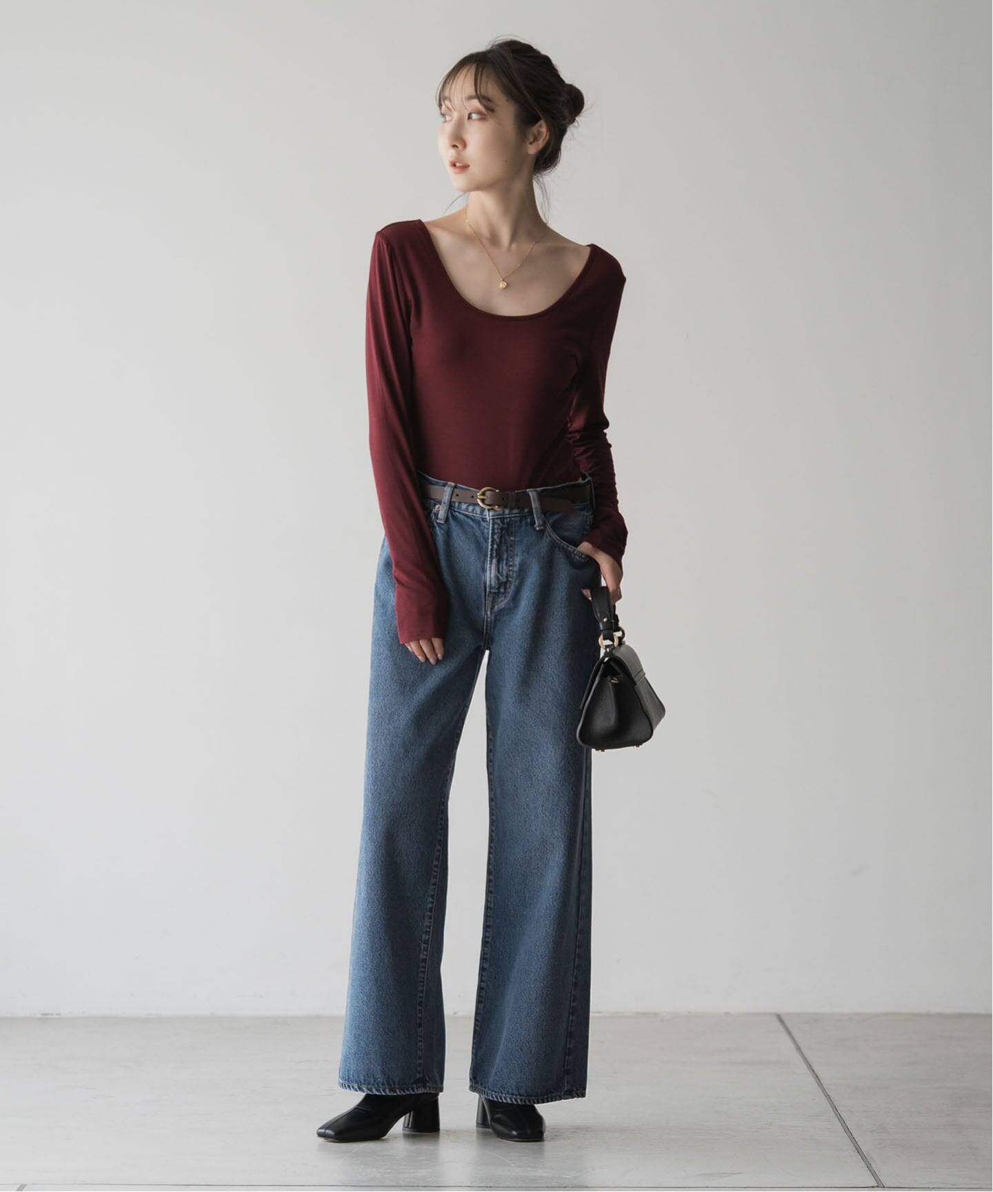 determ/デターム Scoop-Neck Bodysuit（カップ付きインナー）｜NOBLE 