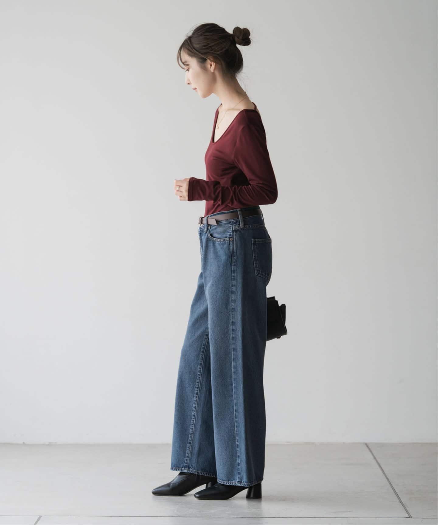 determ/デターム Scoop-Neck Bodysuit（カップ付きインナー）｜NOBLE