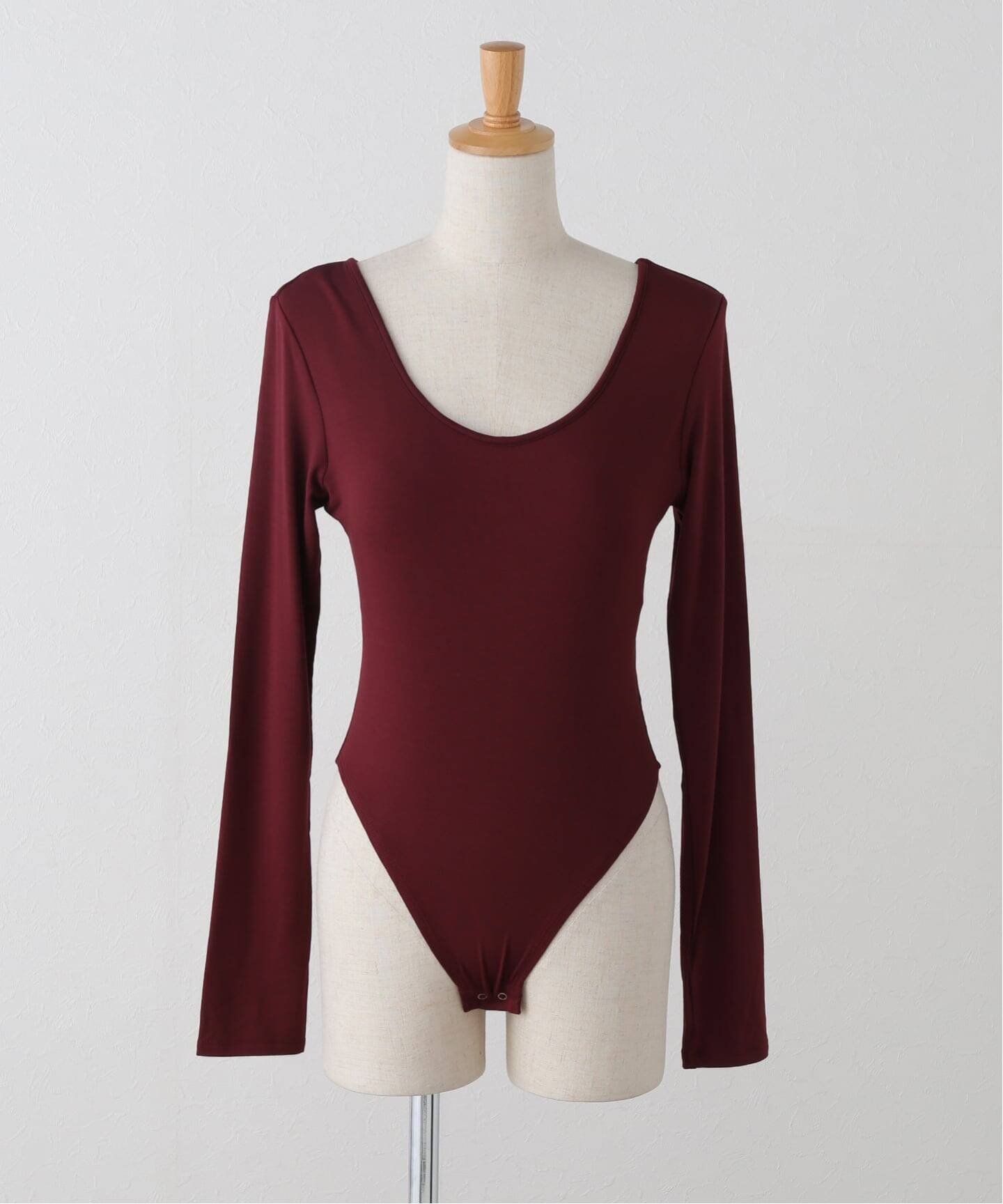 determ; デターム scoop neck bodysuit determ/デターム Scoop-Neck Bodysuit（カップ付きインナー