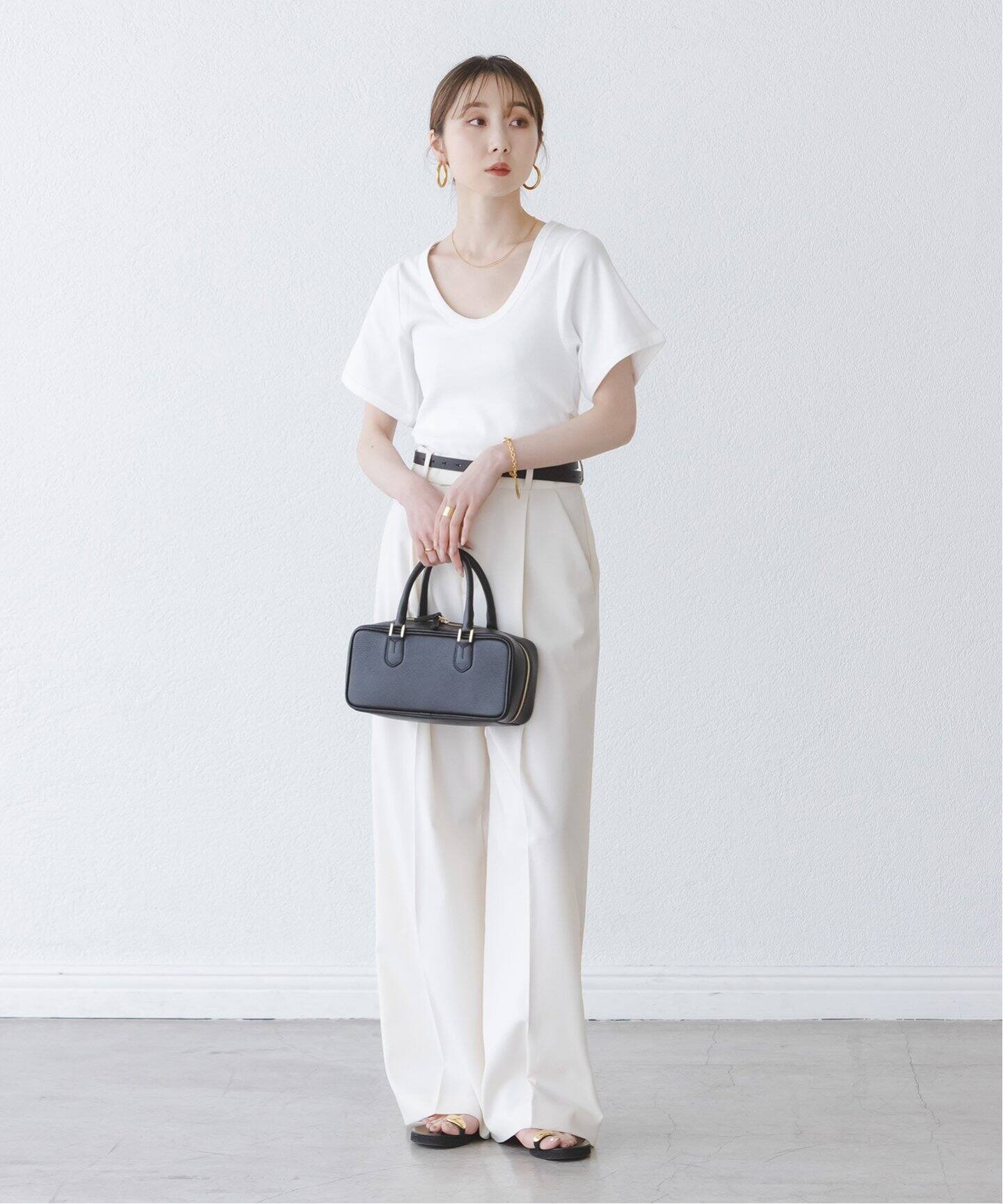 追加》BY MALENE BIRGER/バイマレーネビルガー リブUネックTEE（T